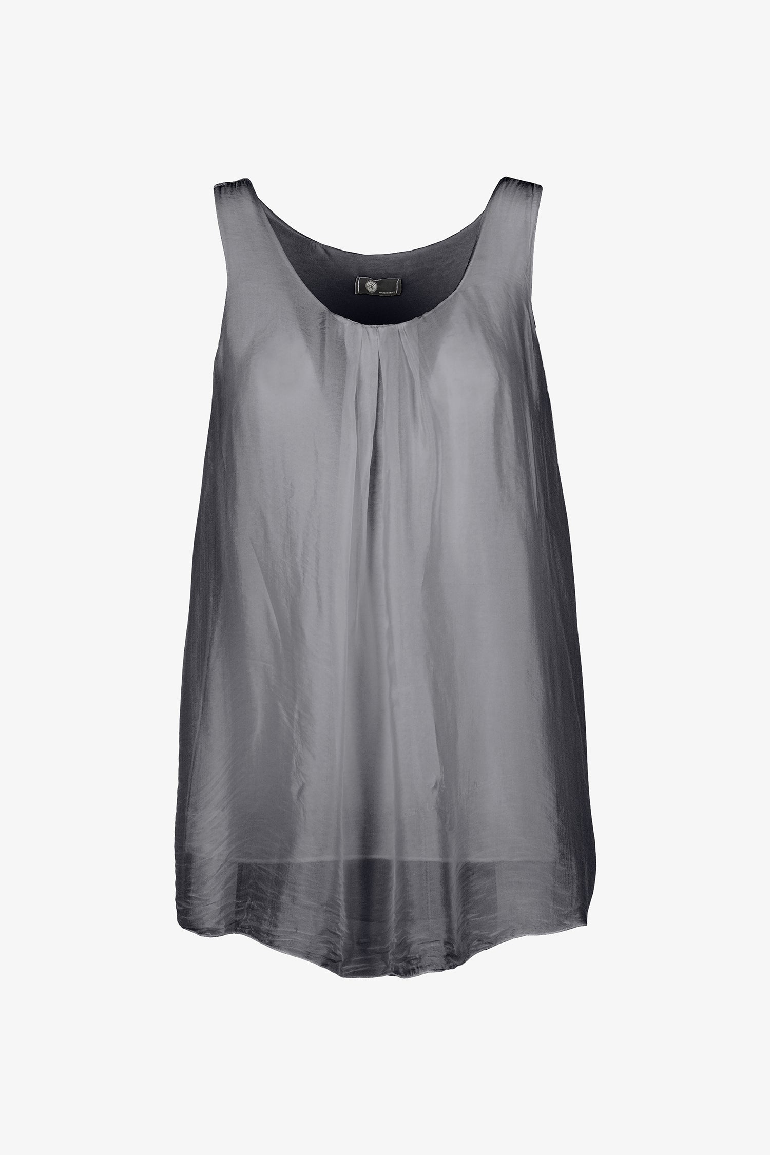 Women's Woven Scoop Neck Sleeveless Top