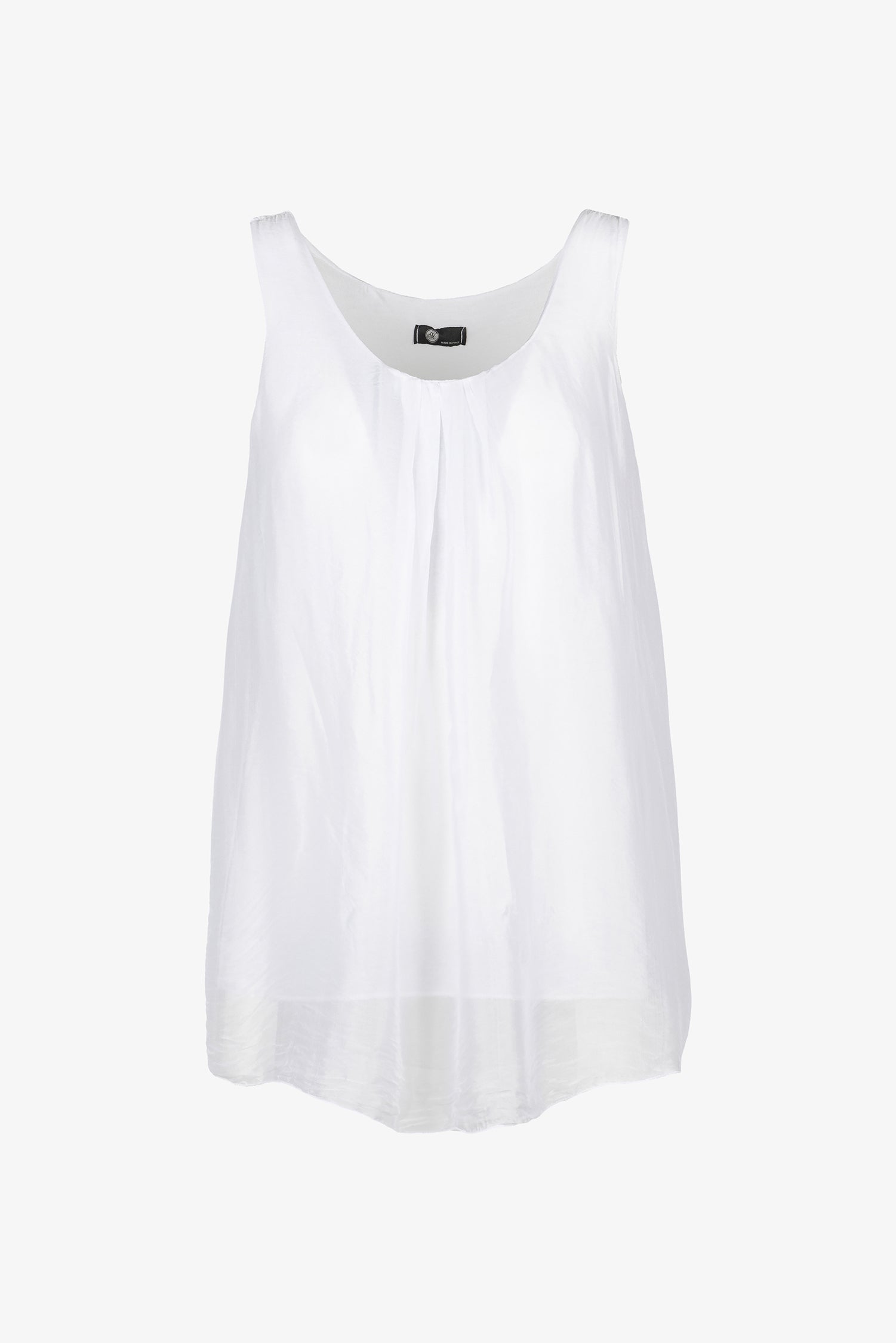 Women's Woven Scoop Neck Sleeveless Top