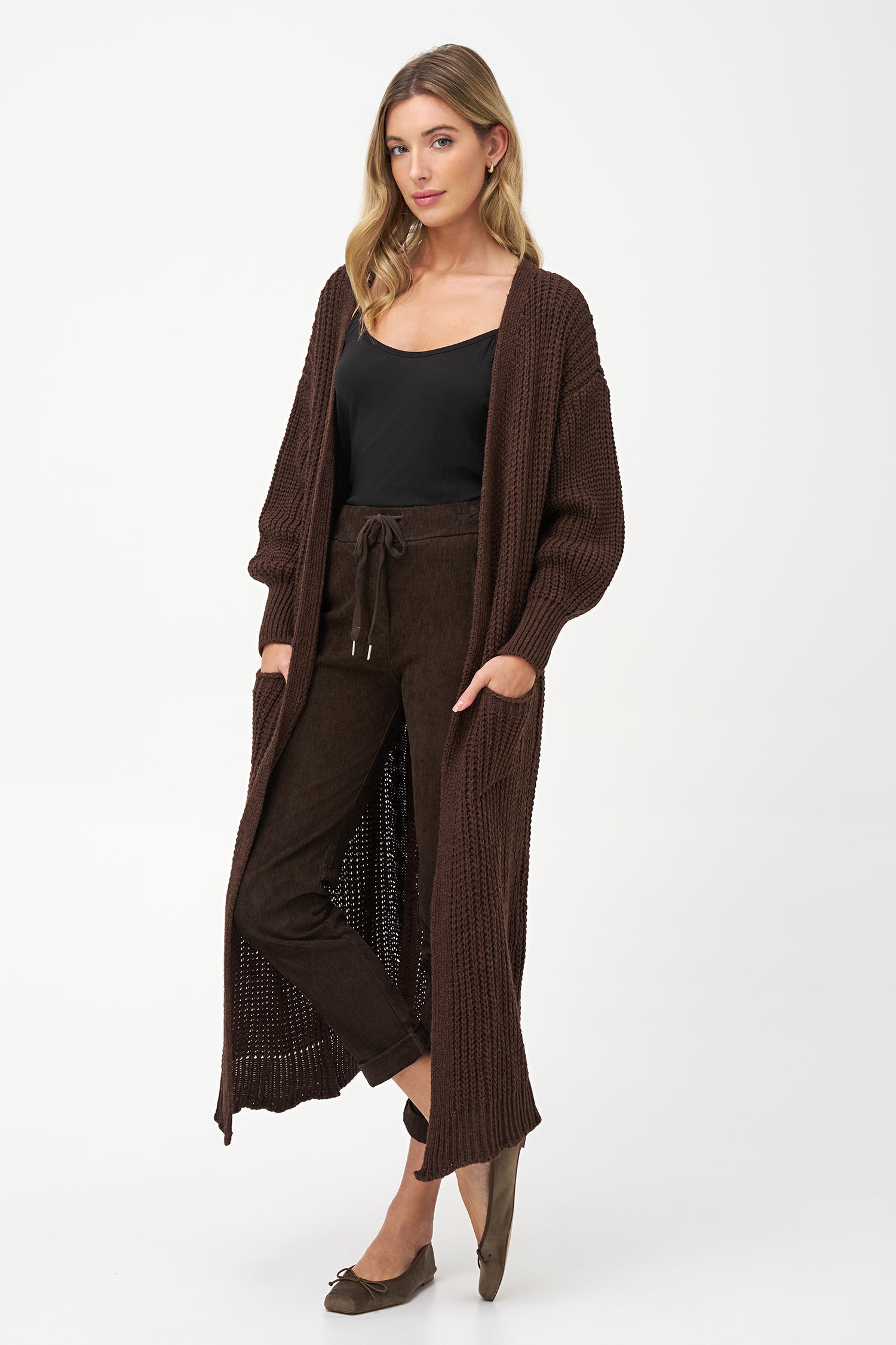 Women's Knit Open Cardigan