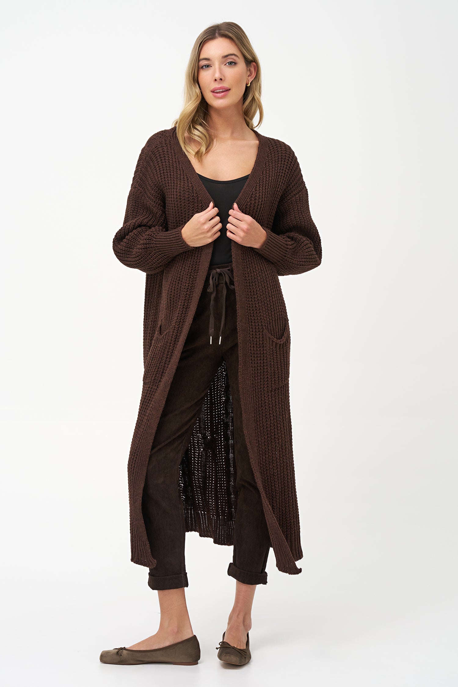 Women's Knit Open Cardigan
