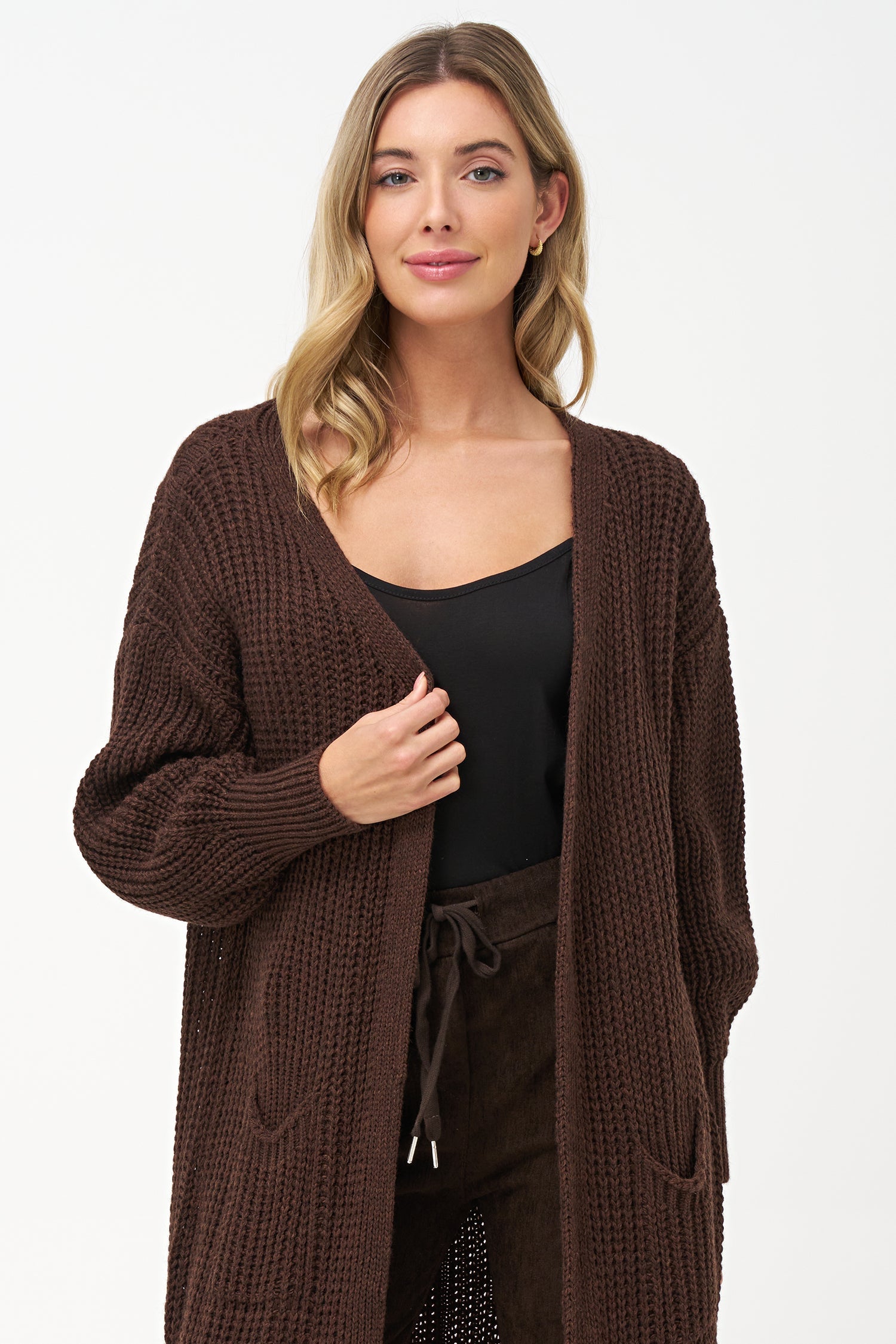 Women's Knit Open Cardigan
