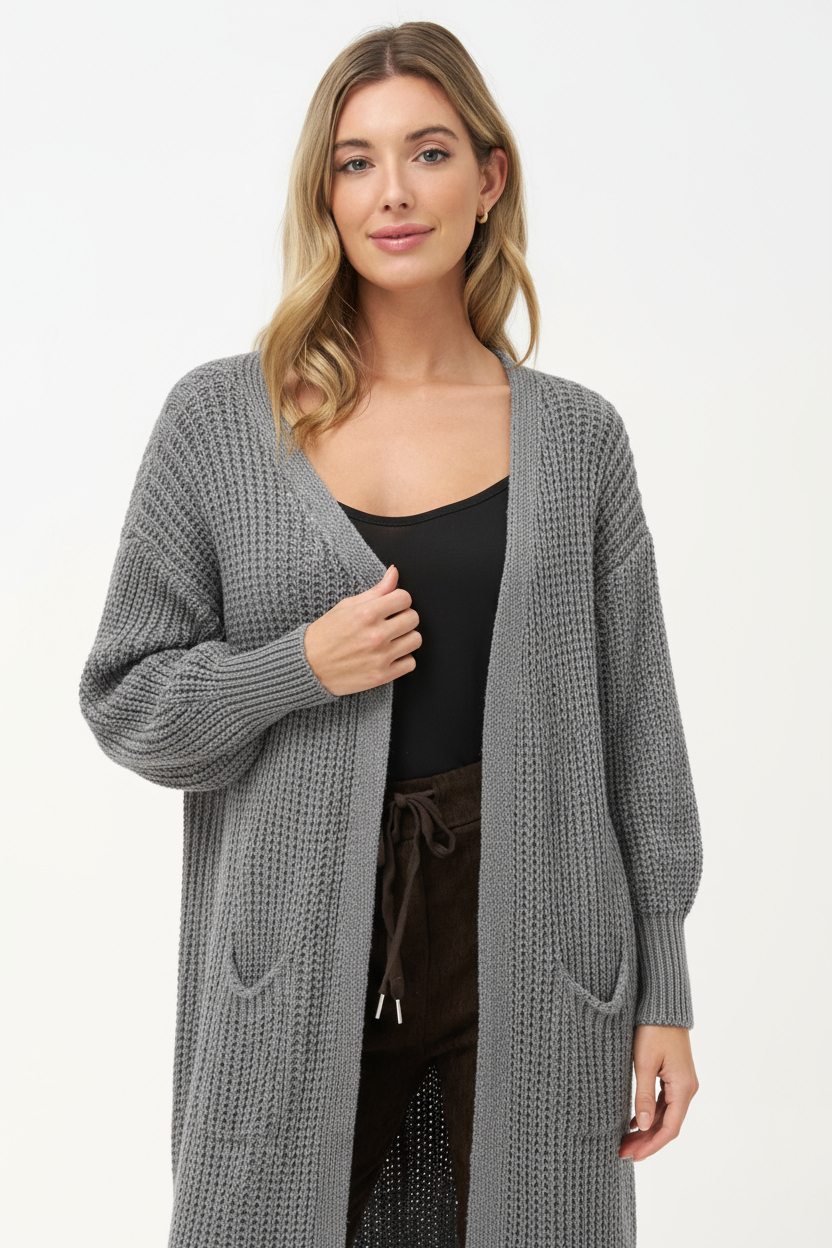 Women's Knit Open Cardigan
