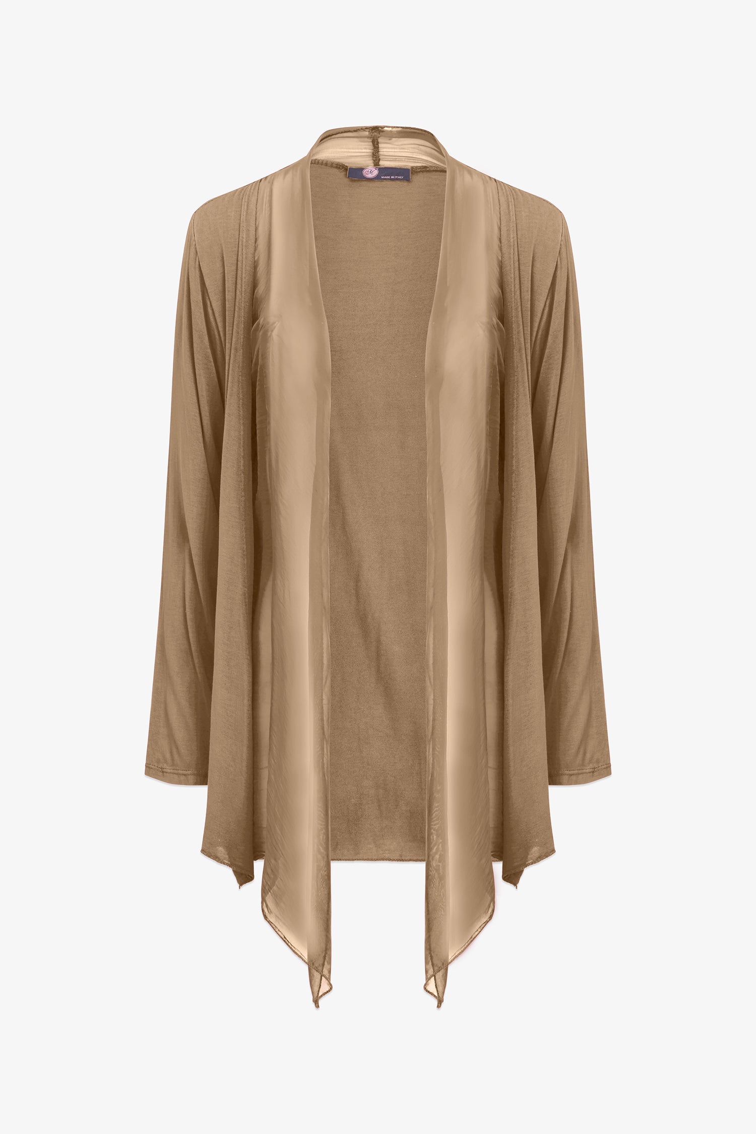 Women's Knit/Woven Combo Cardigan