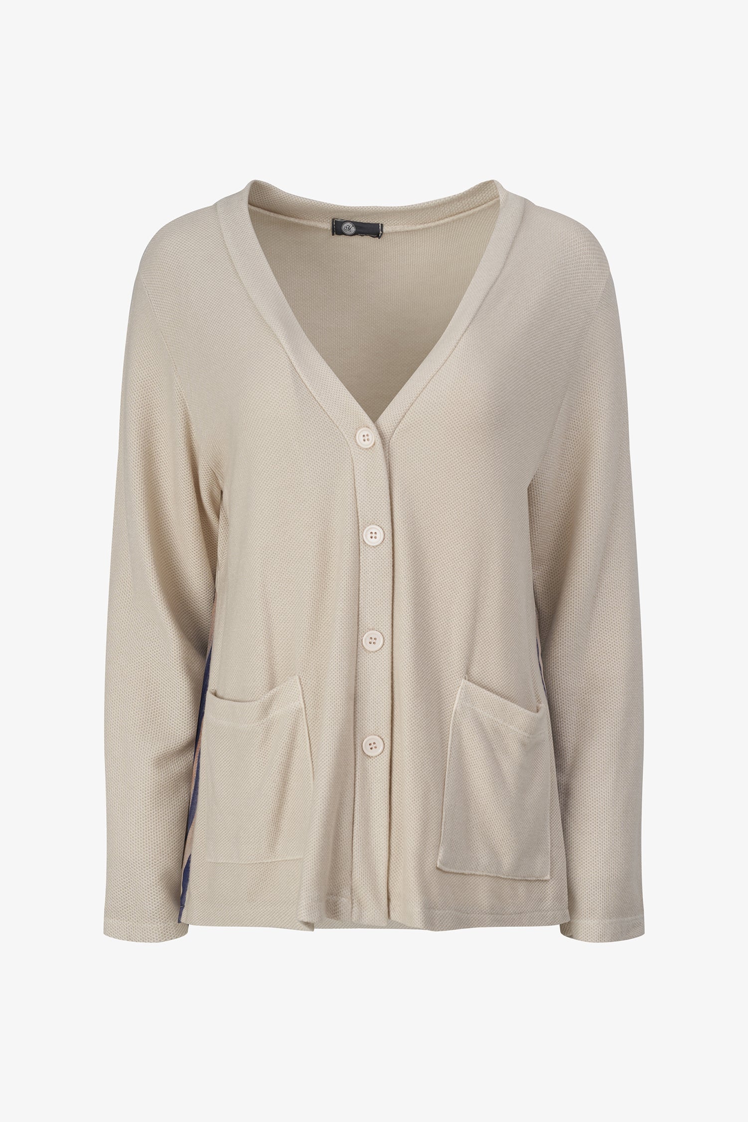 Women's V-Neckline Knit Button-Down Cardigan