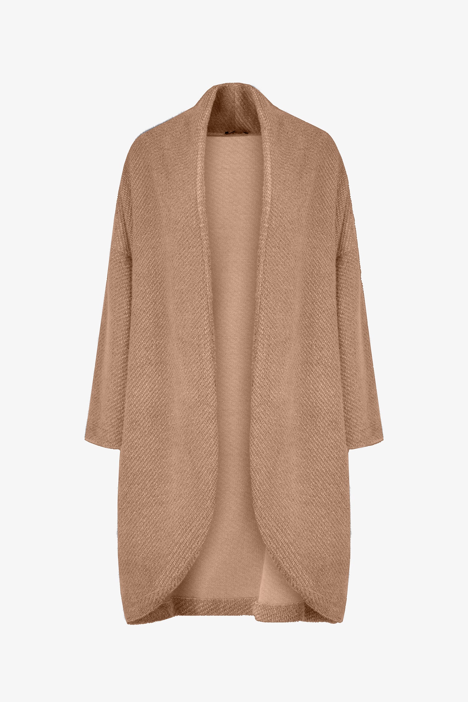 Women's Knit Long Sleeve Cardigan With A Shawl Collar