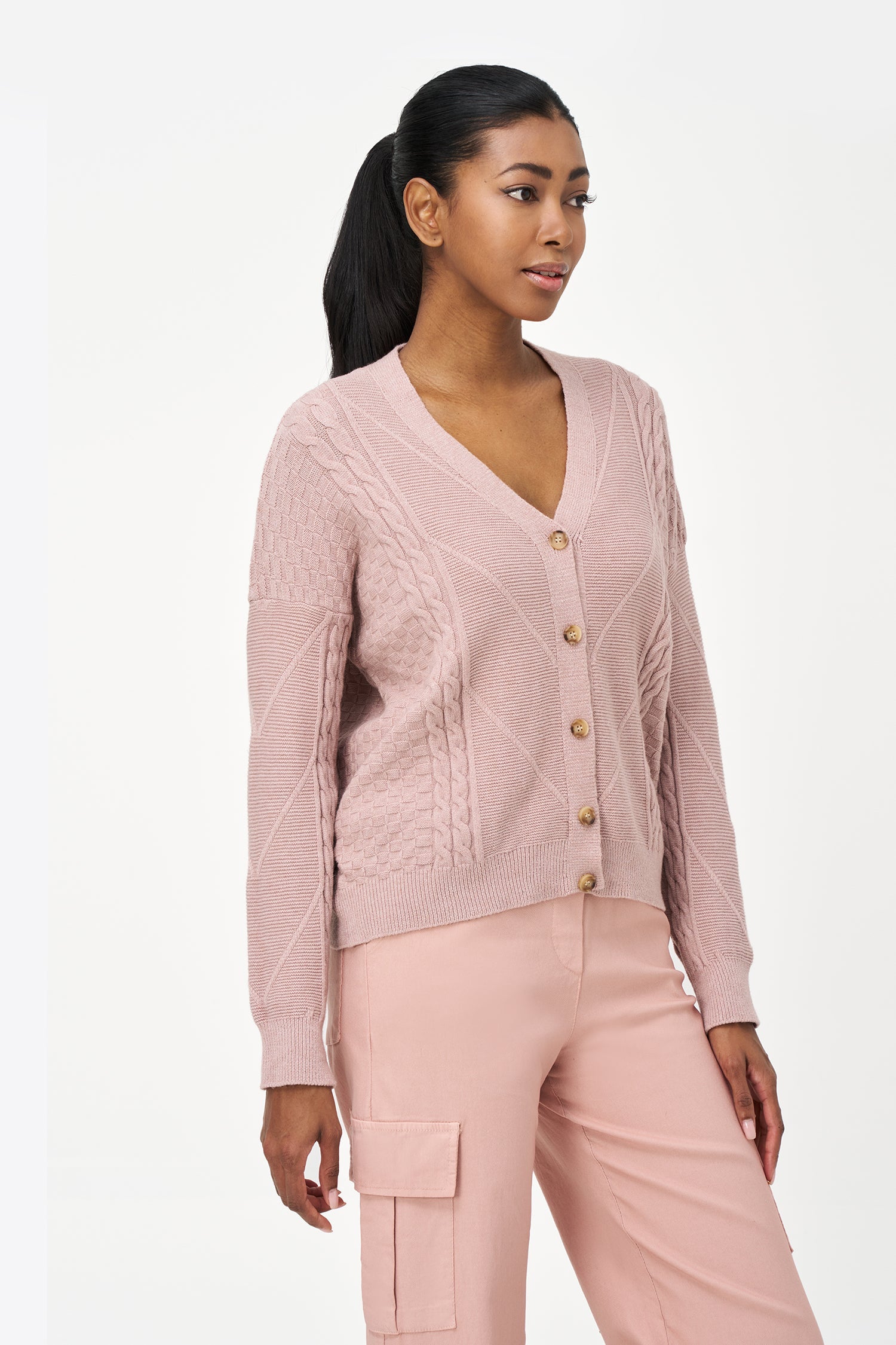 Women's Knit V-Neckline Cardigan