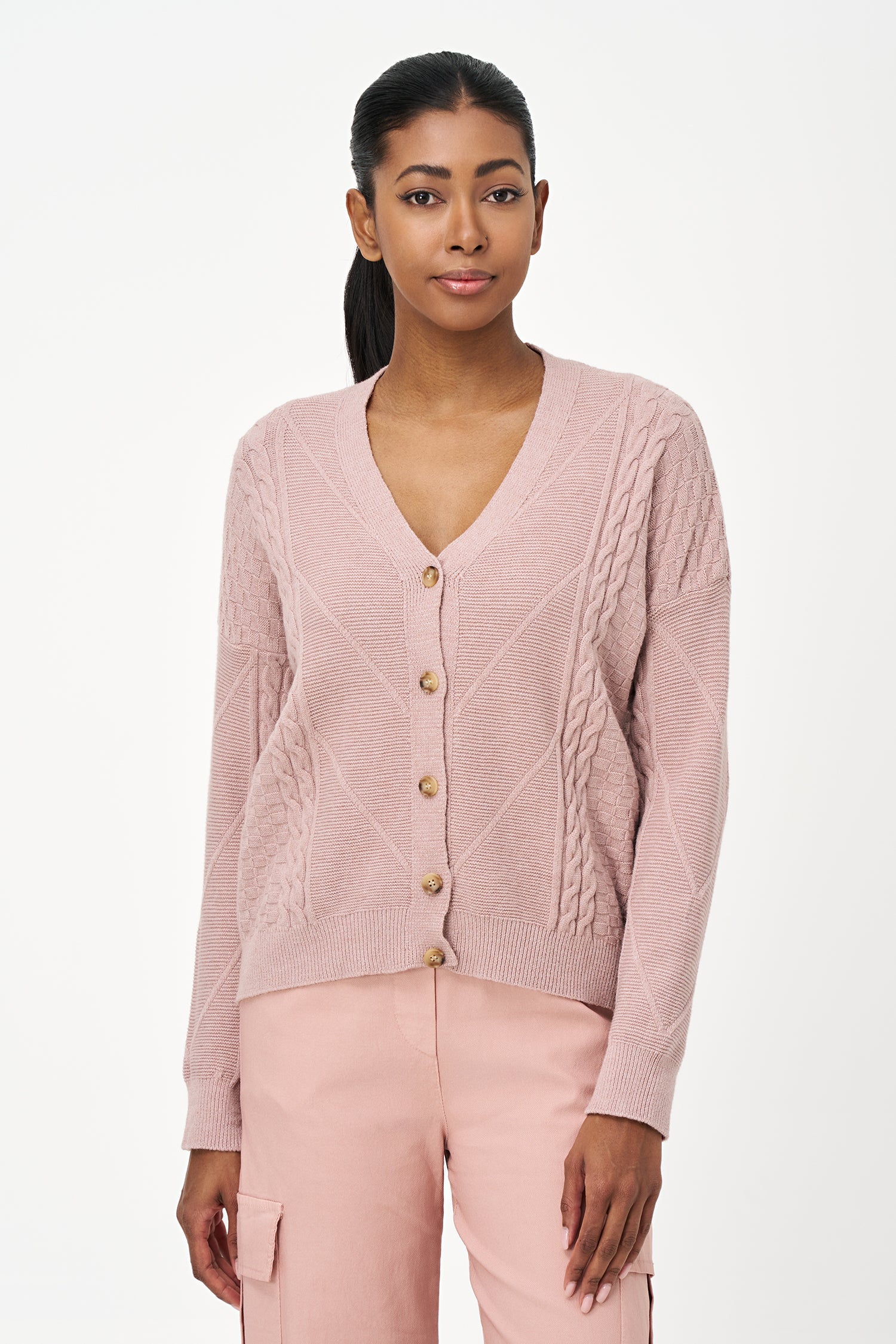 Women's Knit V-Neckline Cardigan