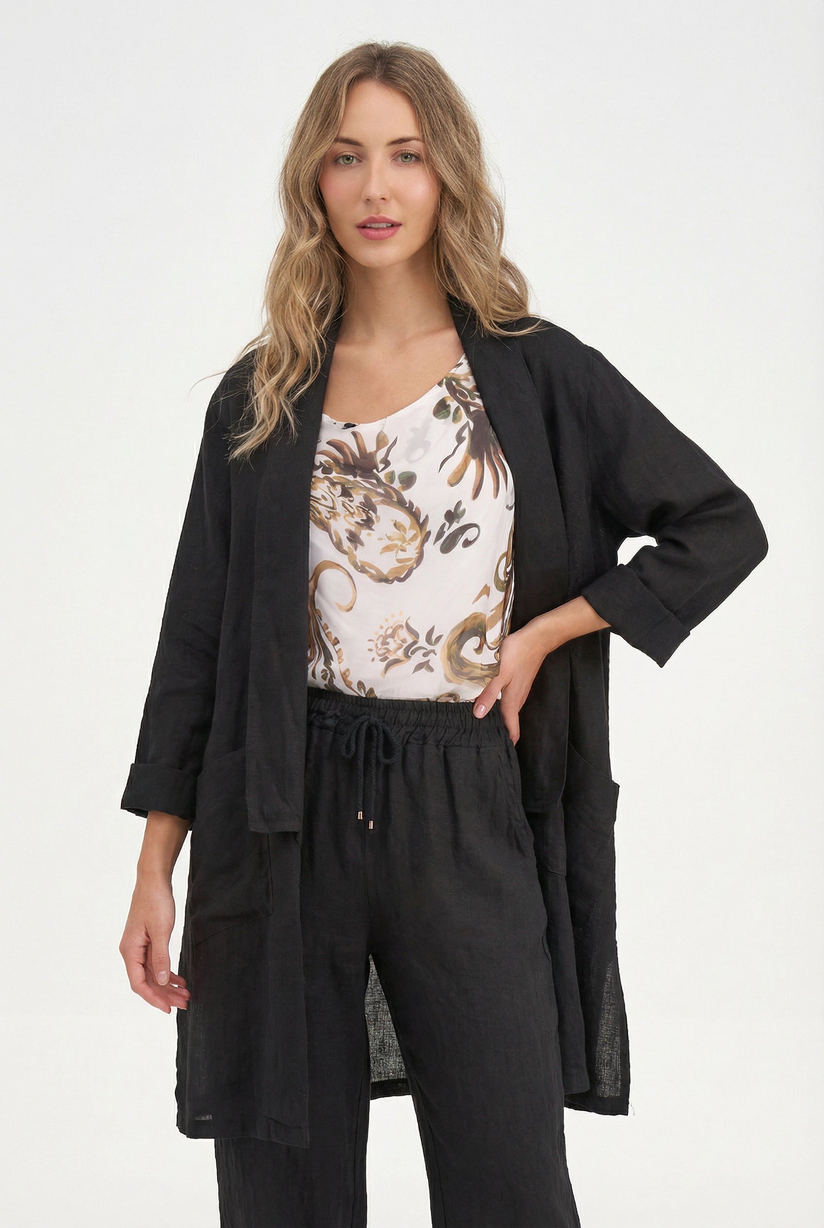 Women's Woven Cardigan