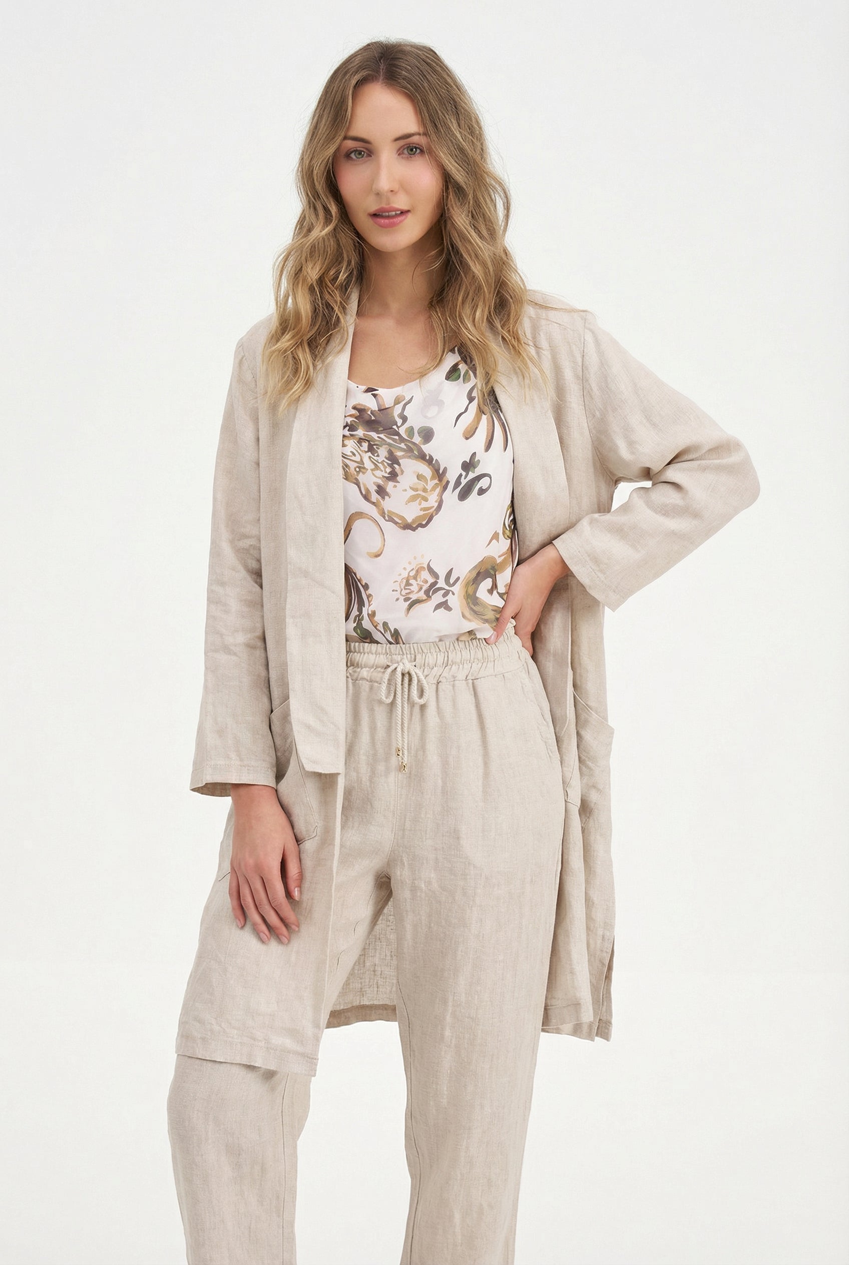 Women's Woven Cardigan