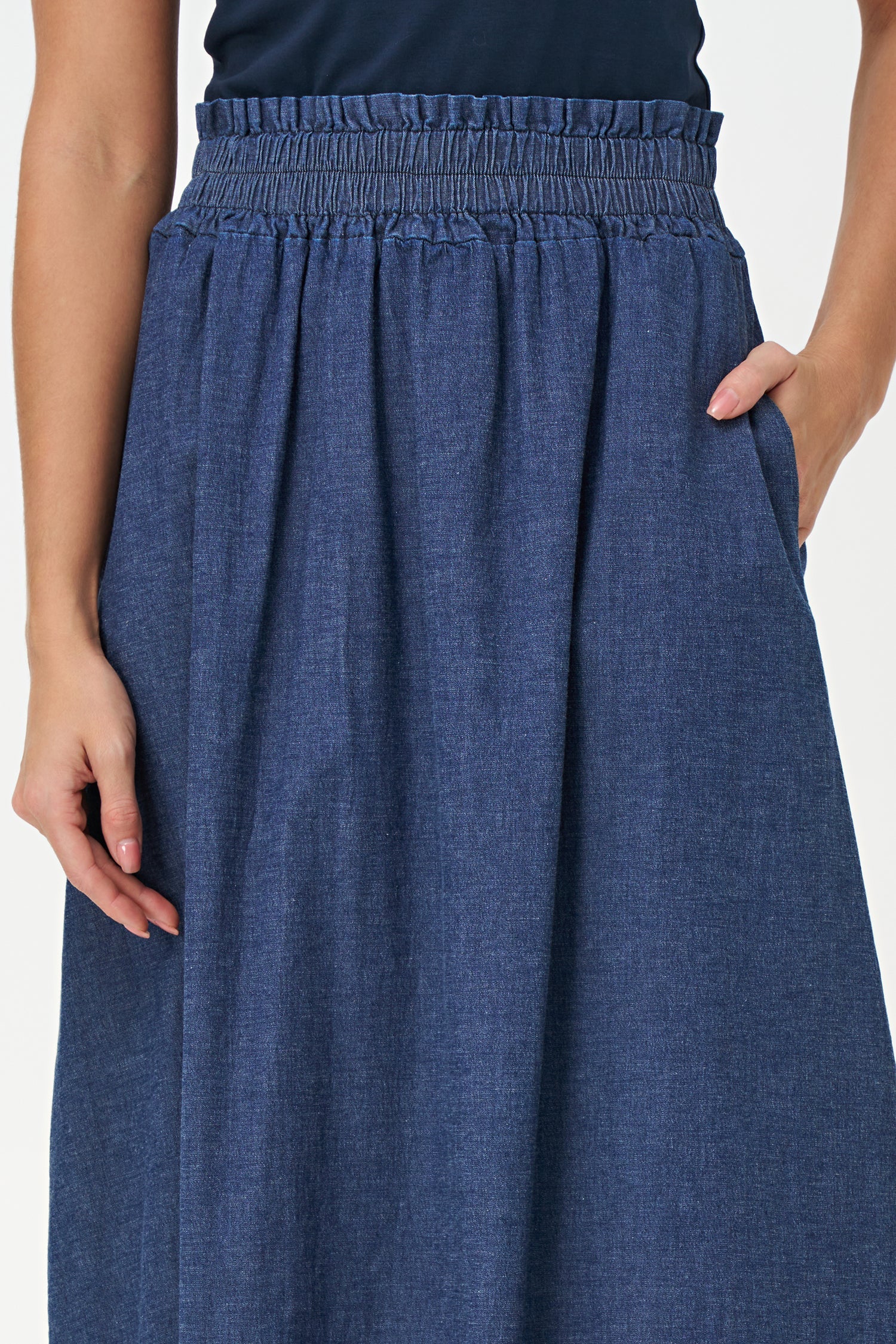 Women's Woven Pull-On A-Lined Skirt