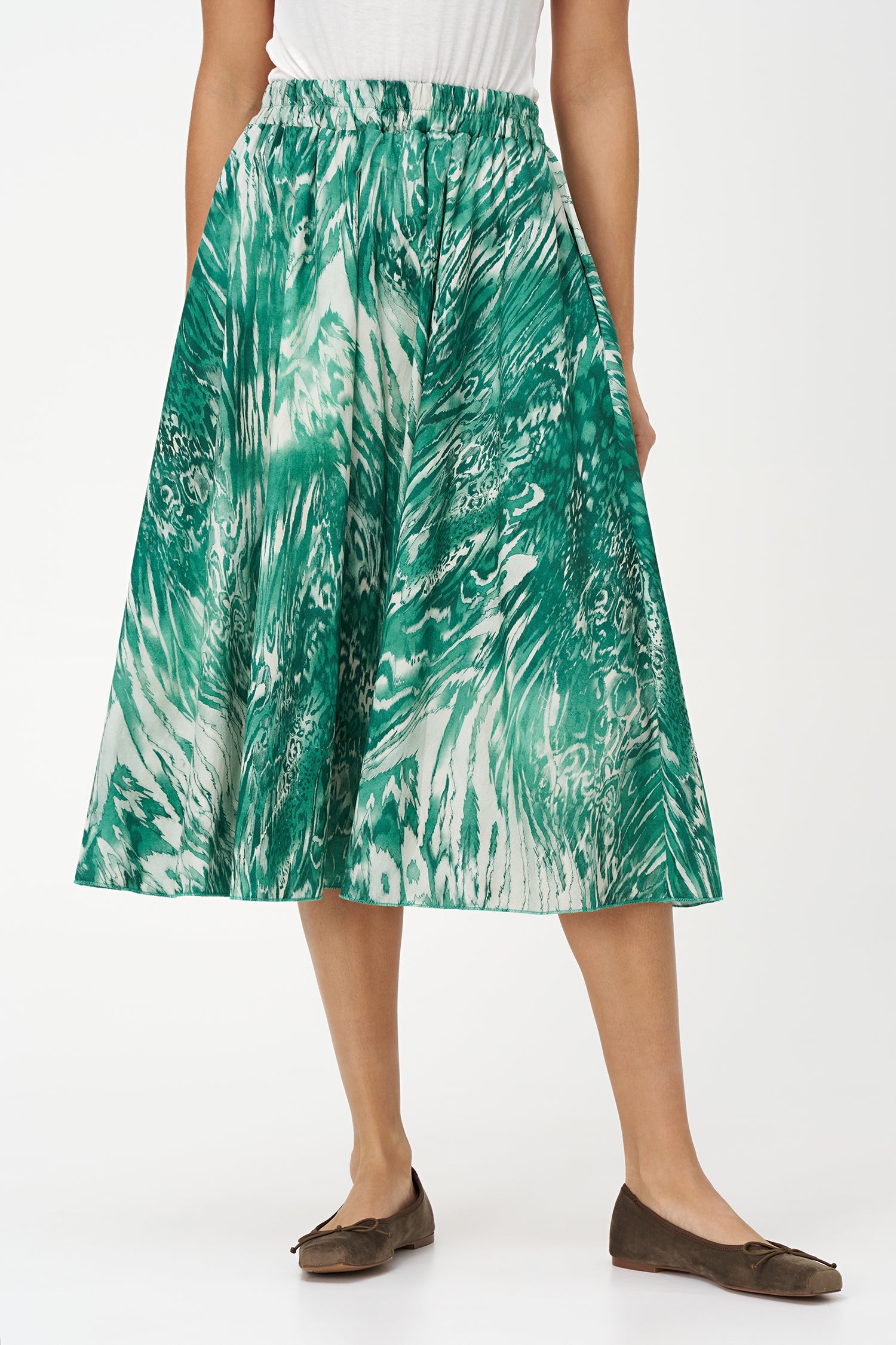 Women's Woven Pull-On Circular Skirt