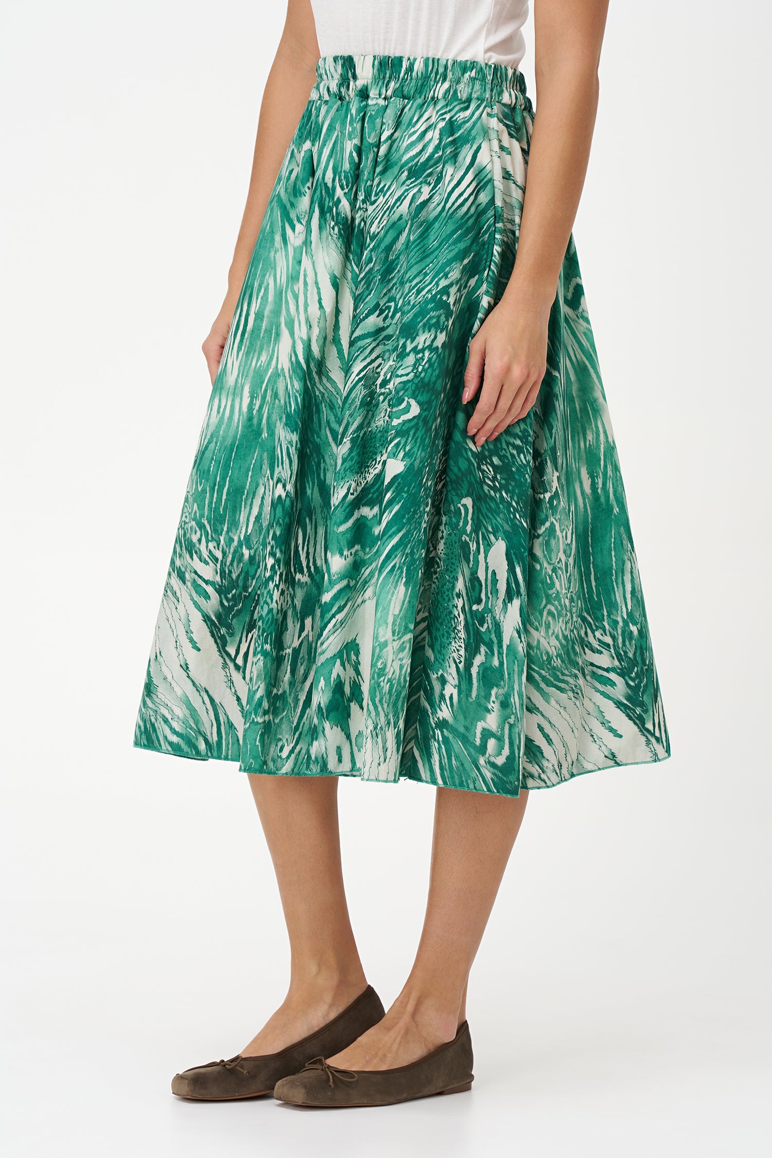 Women's Woven Pull-On Circular Skirt