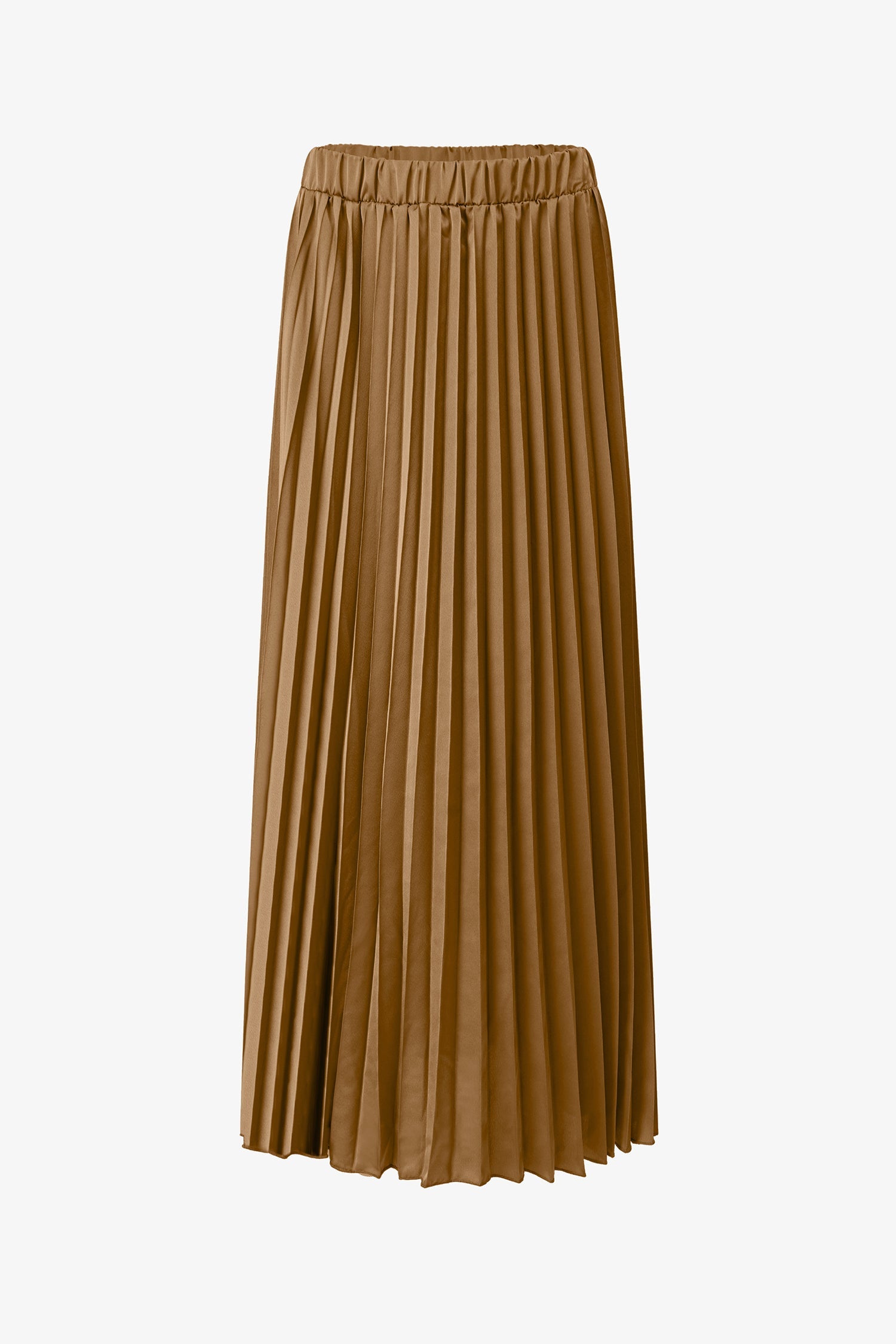 Women’s maxi pleated pull-on a-line skirt