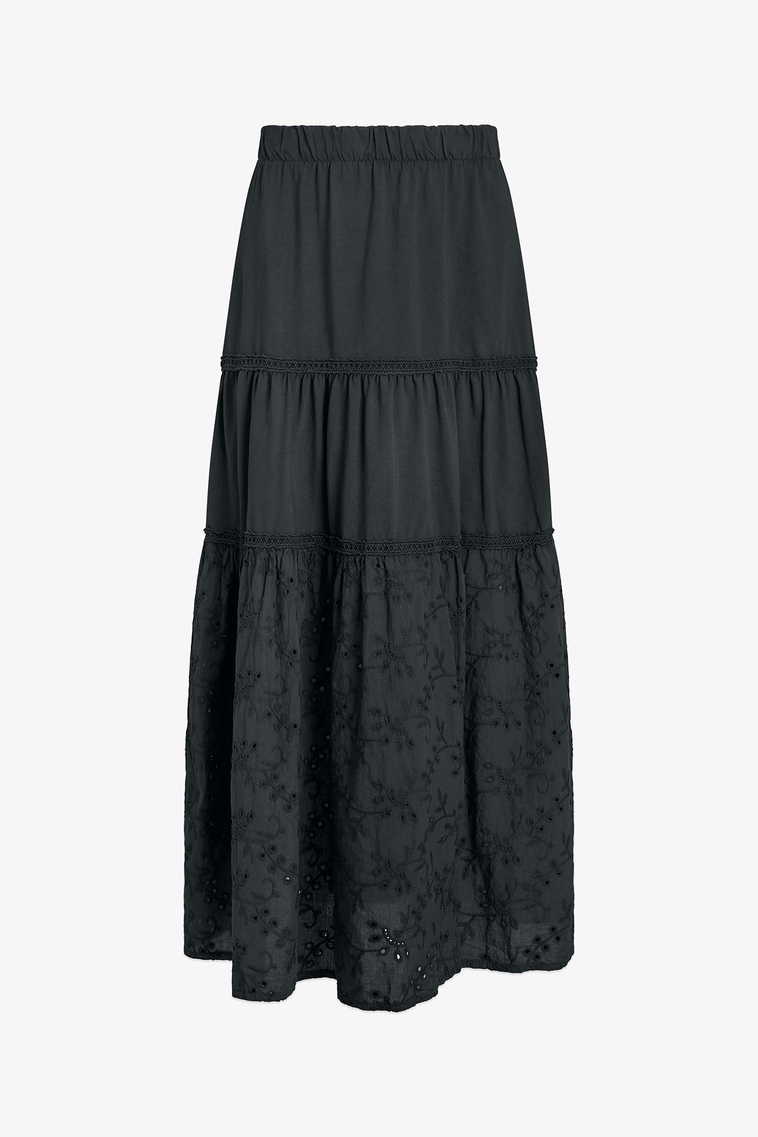 Women's Knit/Woven Combo Skirt