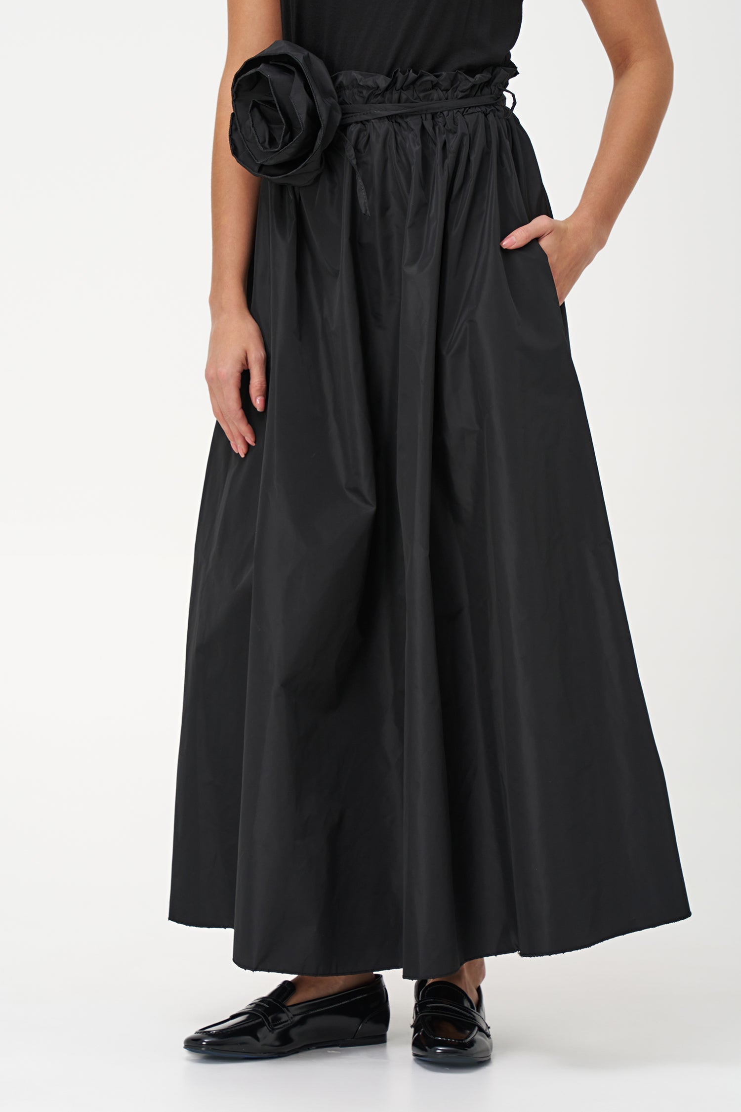 Women's Woven Pull-On Maxi Circular Skirt