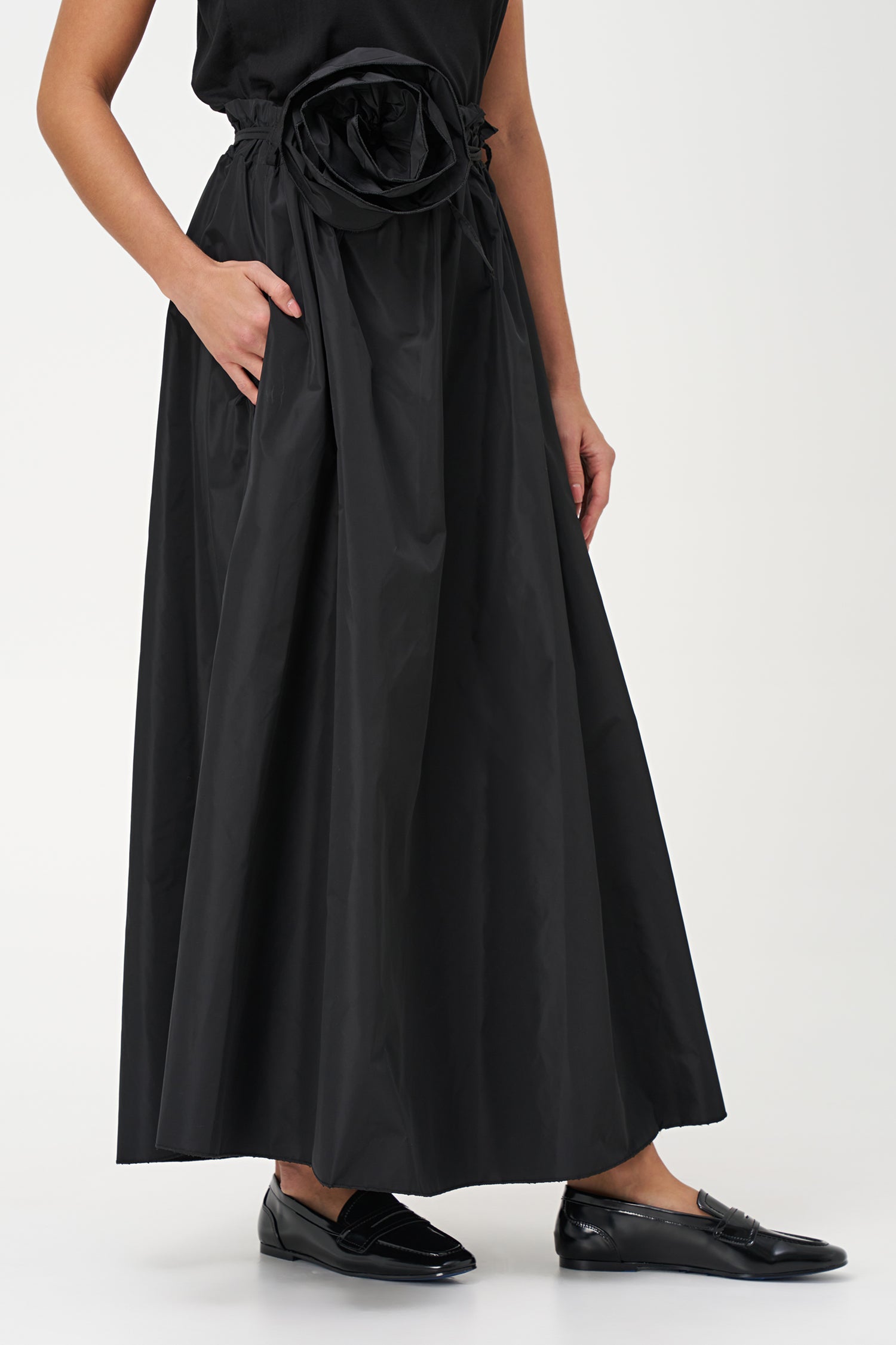 Women's Woven Pull-On Maxi Circular Skirt