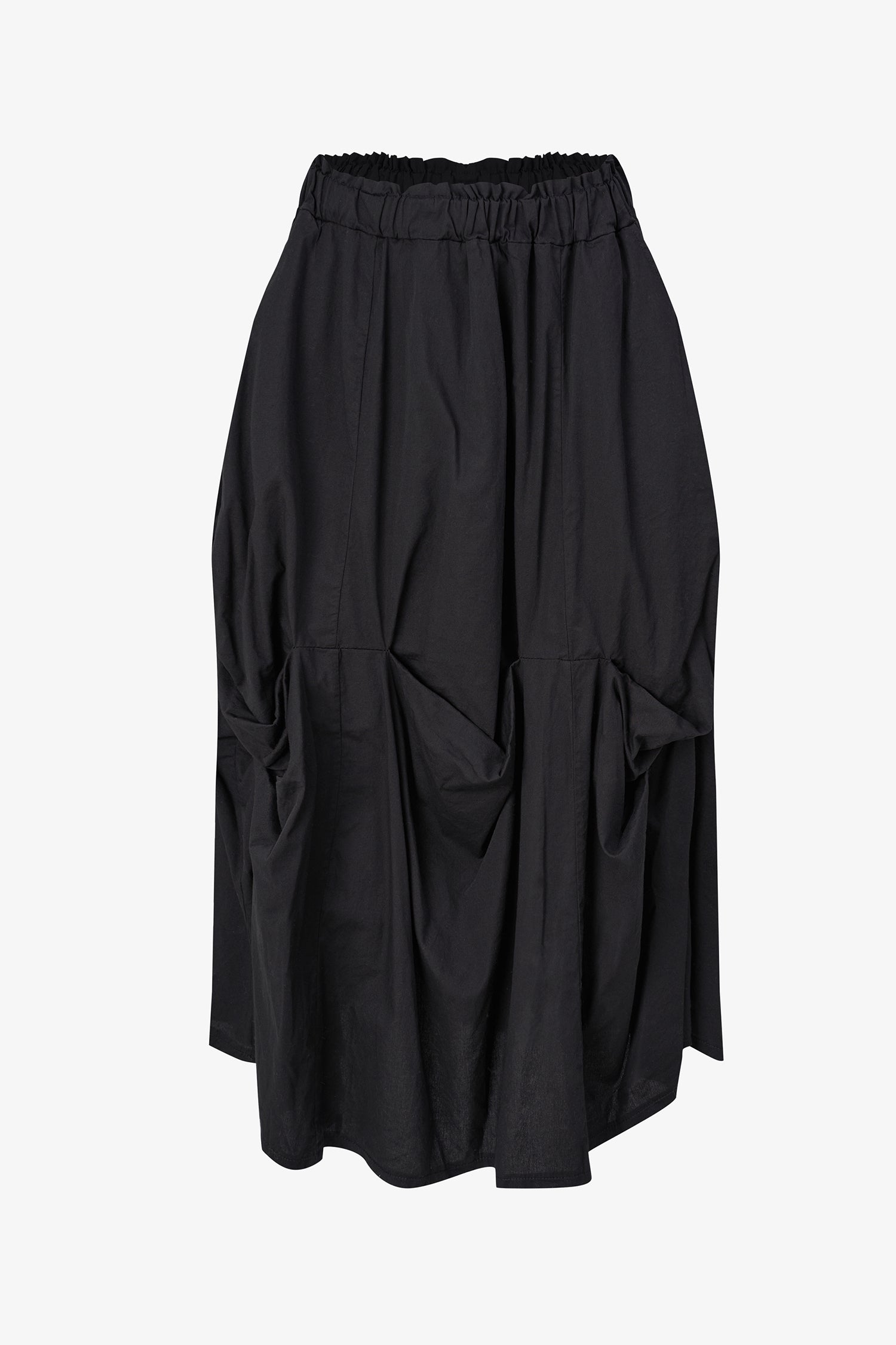 Women's Woven Bubble Gathered Pull-On Skirt