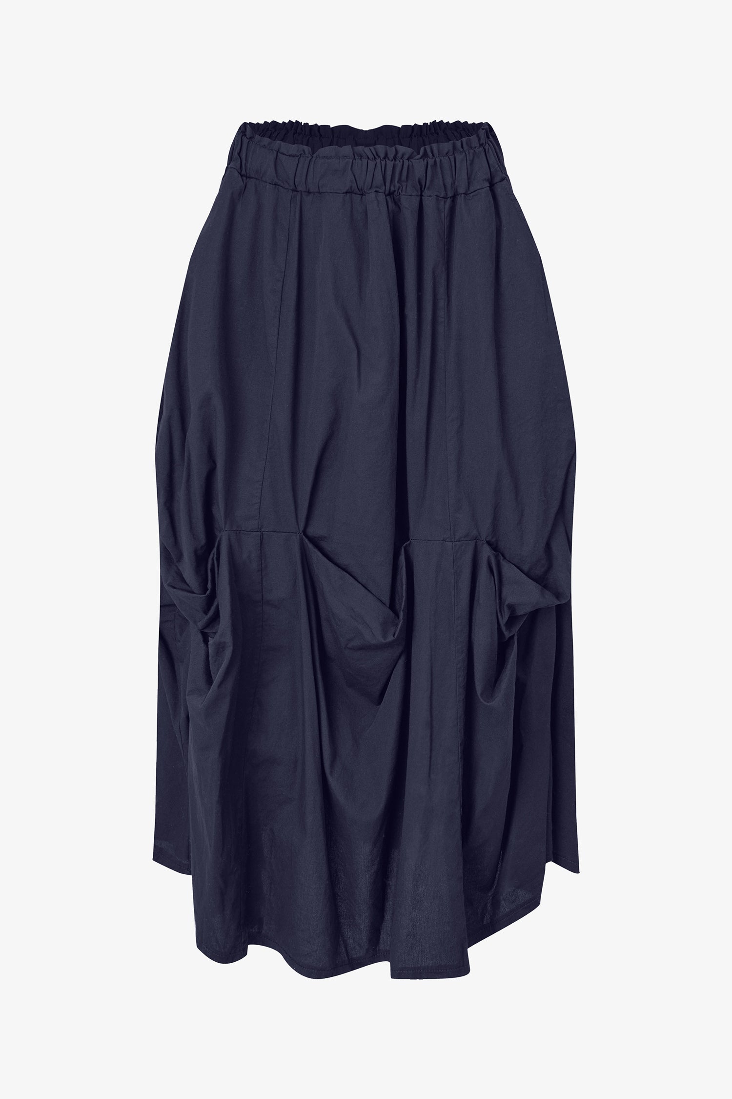 Women's Woven Bubble Gathered Pull-On Skirt