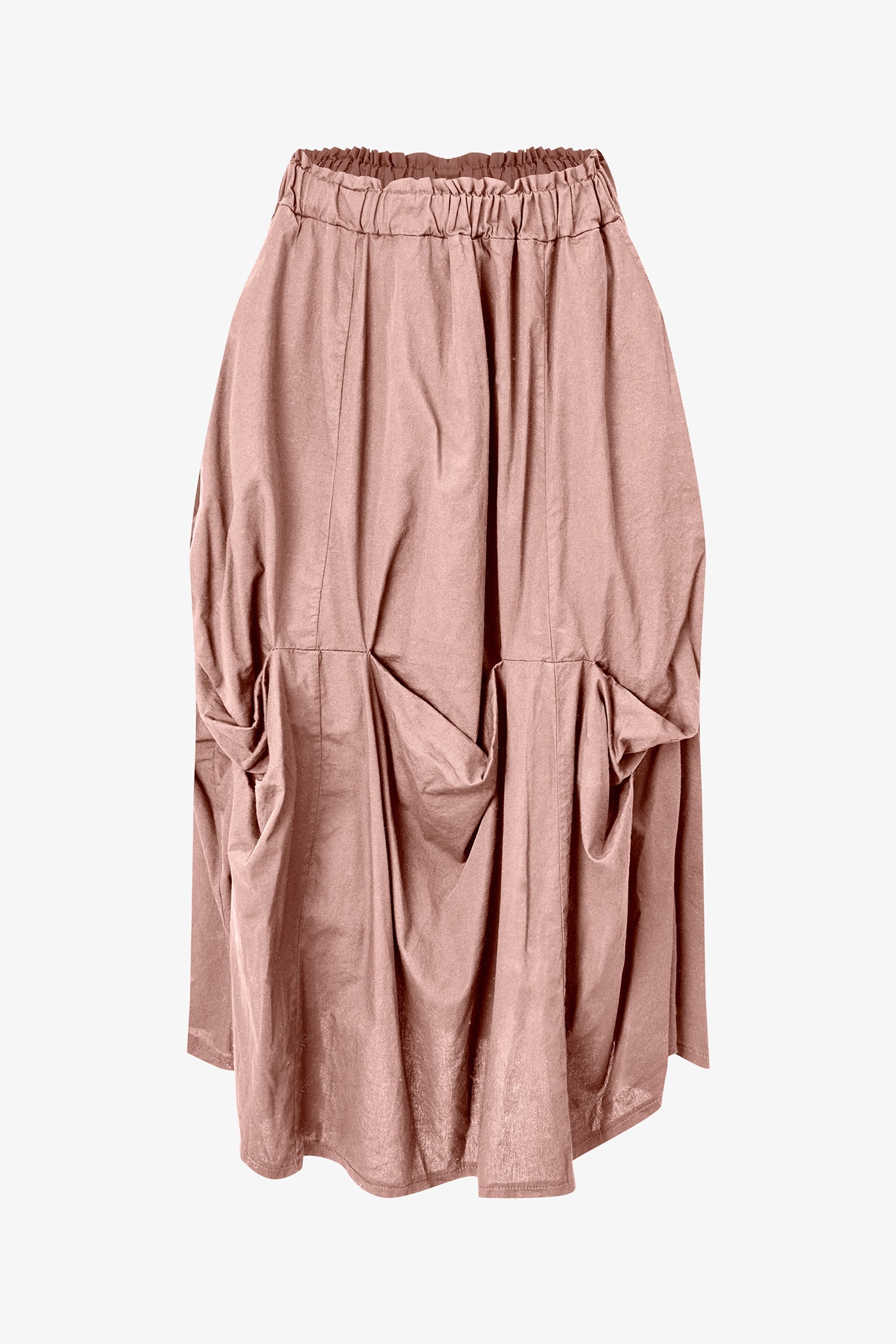 Women's Woven Bubble Gathered Pull-On Skirt
