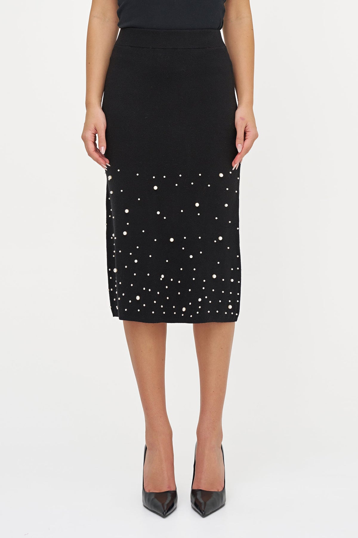 Women's Knit Pull-On Straight Skirt
