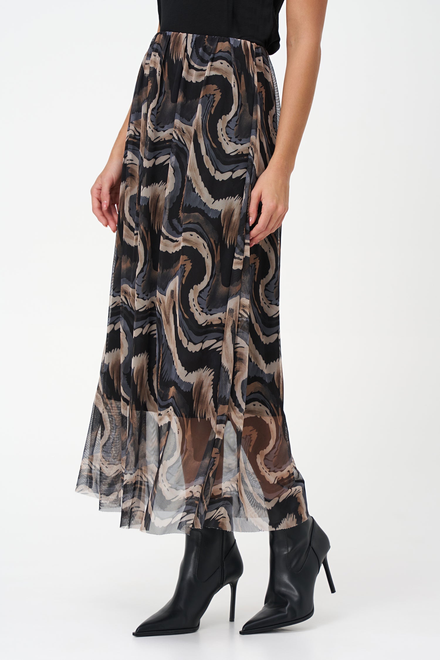 Women's Knit Pull-On Midi Skirt