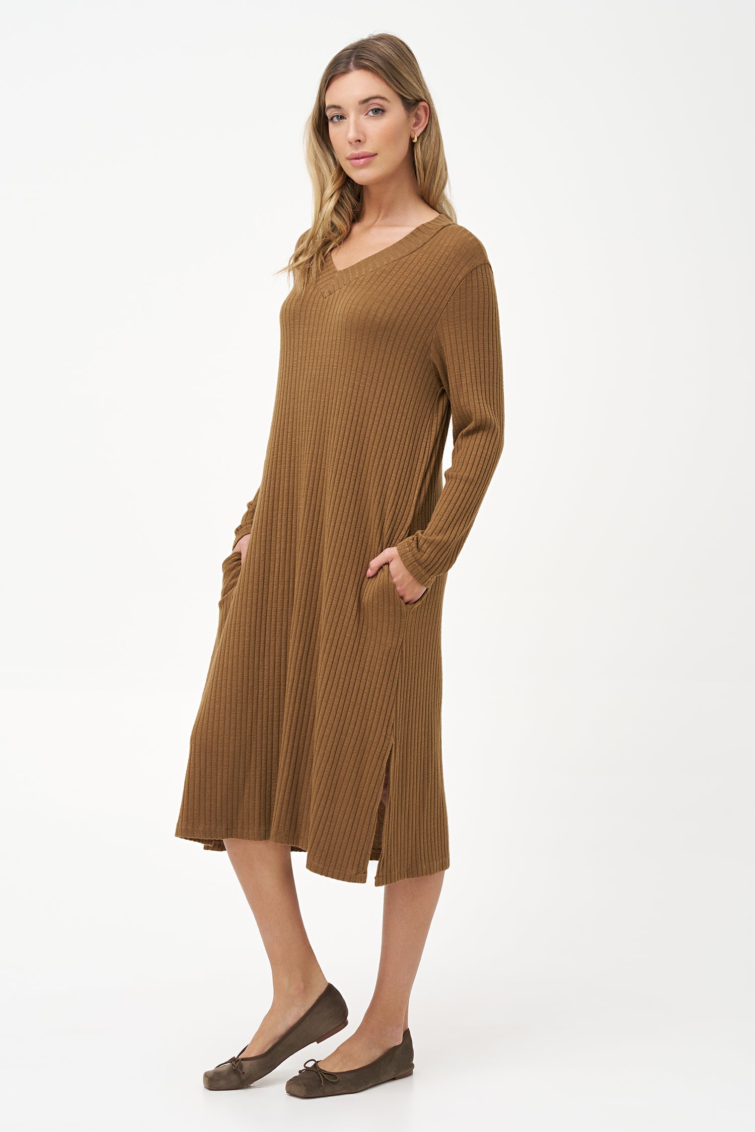 Women's Knit Long Sleeve Dress