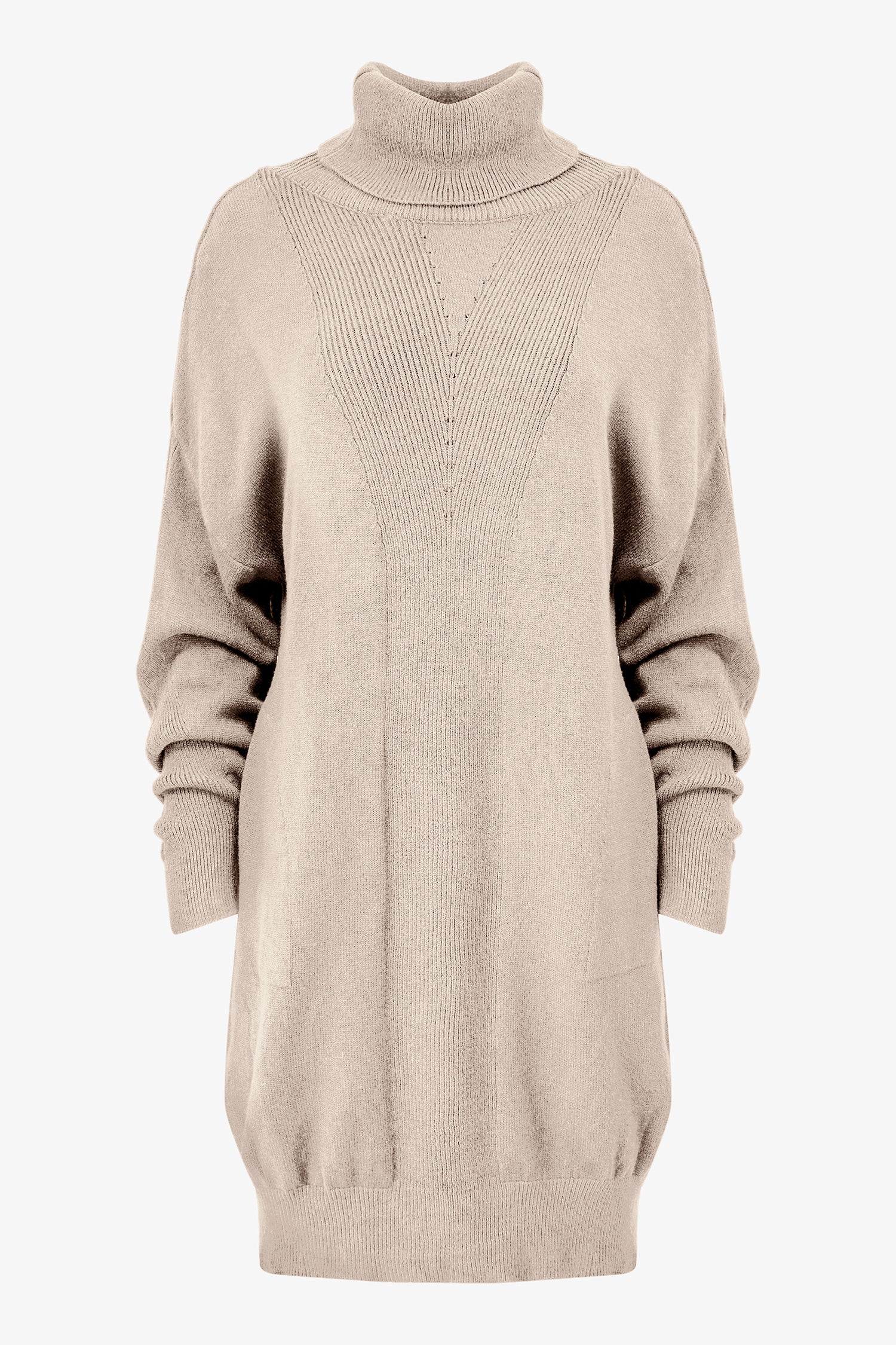 Women's Knit Turtle-Neck Dress