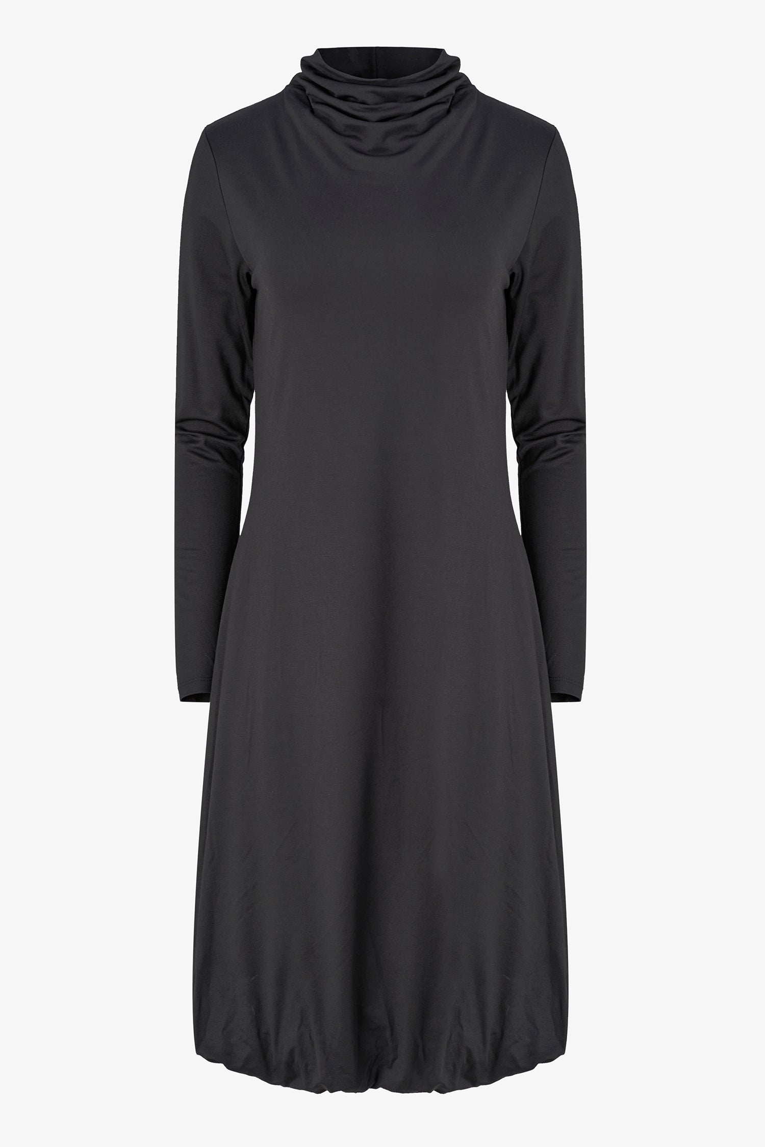 Women's Knit Turtle-Neck Knee-Length Dress