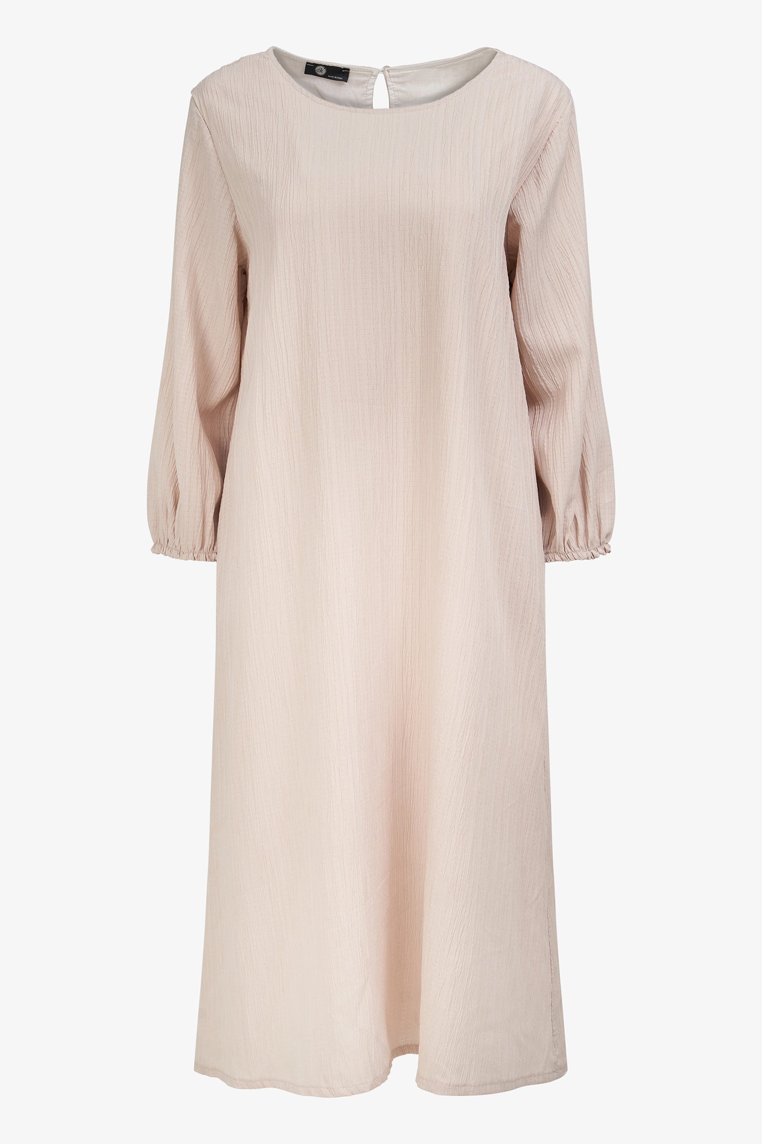 Women's Woven Crew-Neck A-Line Dress
