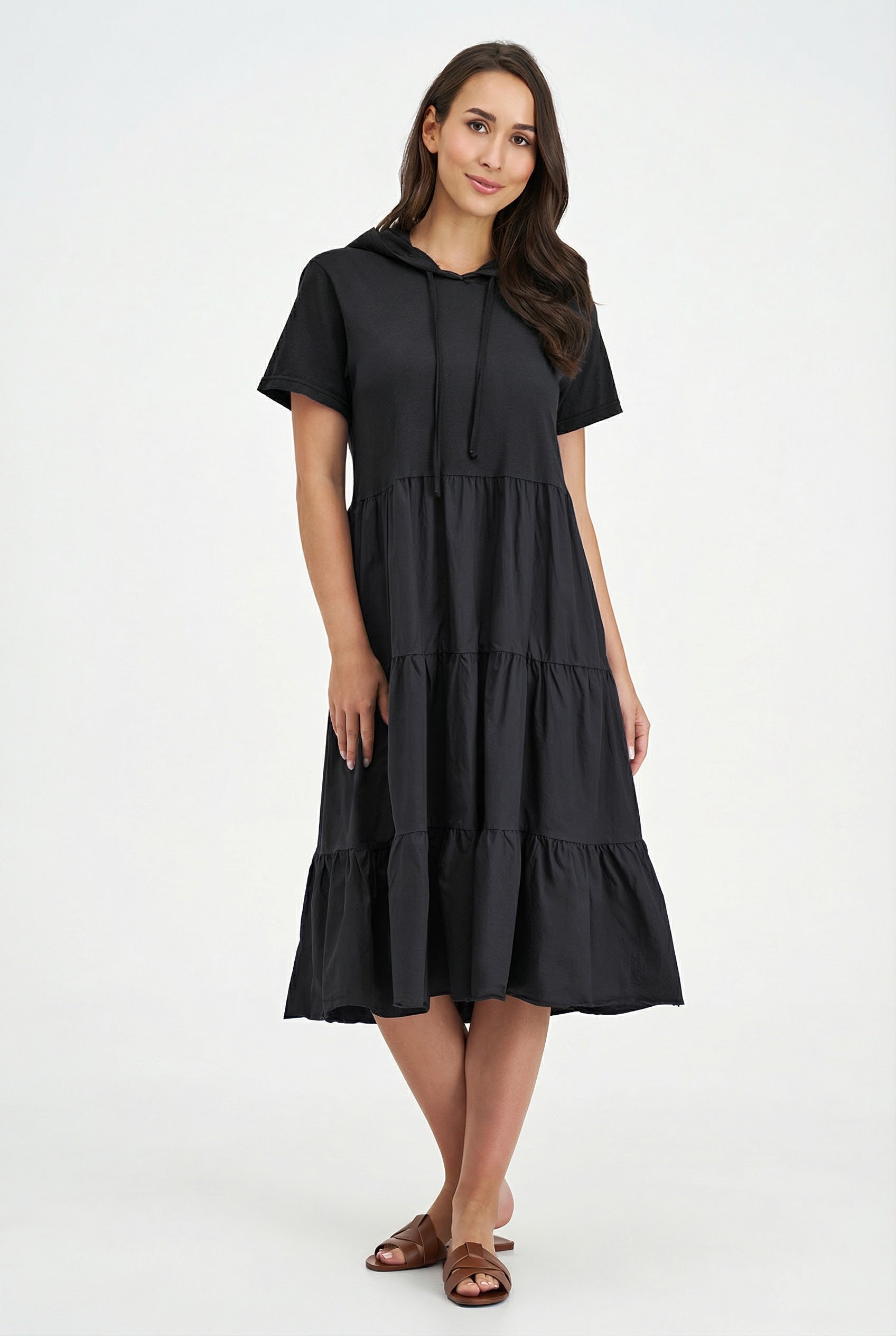 Women's Knit/Woven Combo Dress