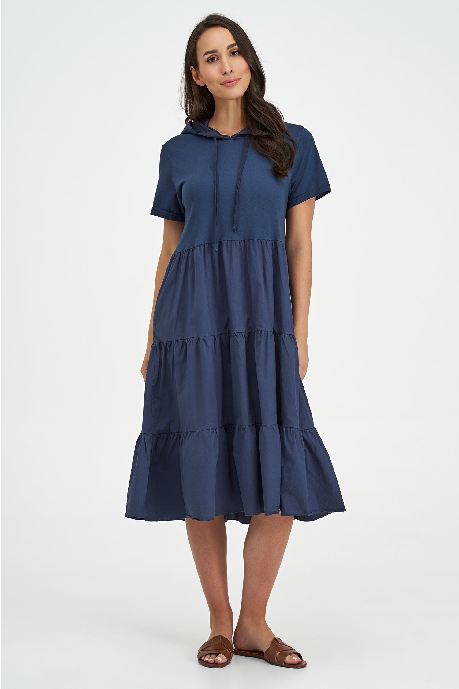 Women's Knit/Woven Combo Dress