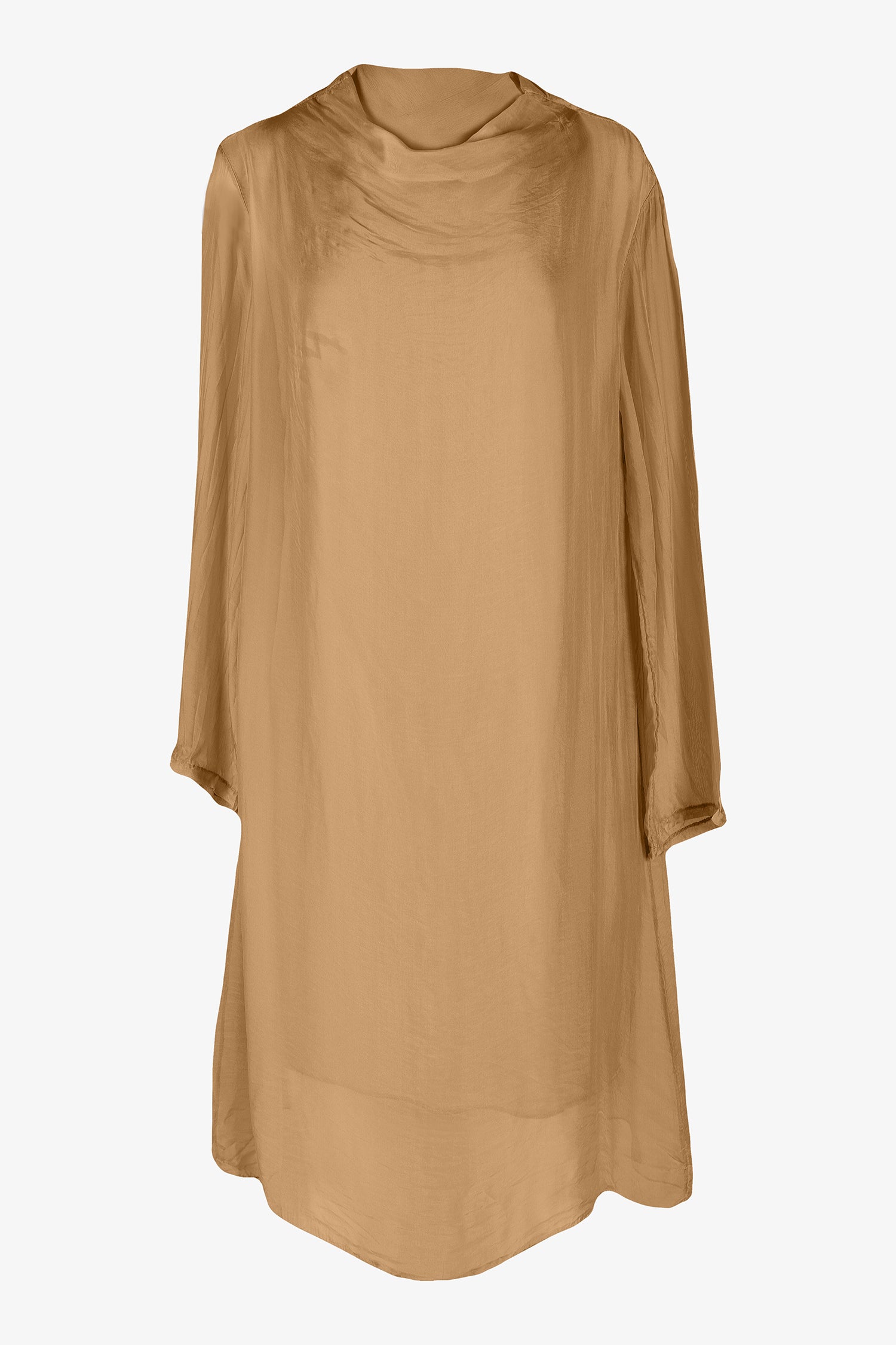 Women's Woven Long Sleeve Mock-Neck Dress