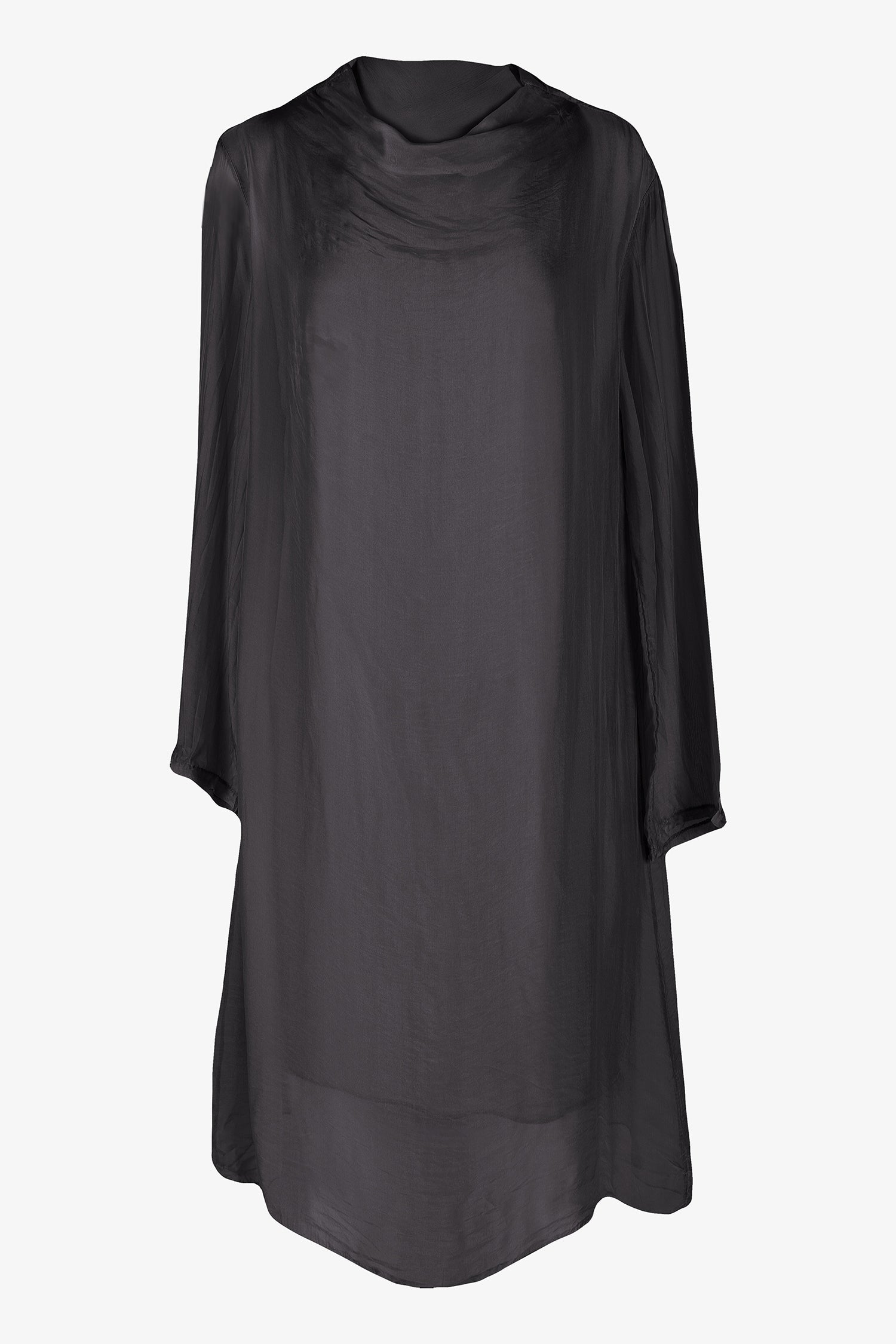 Women's Woven Long Sleeve Mock-Neck Dress