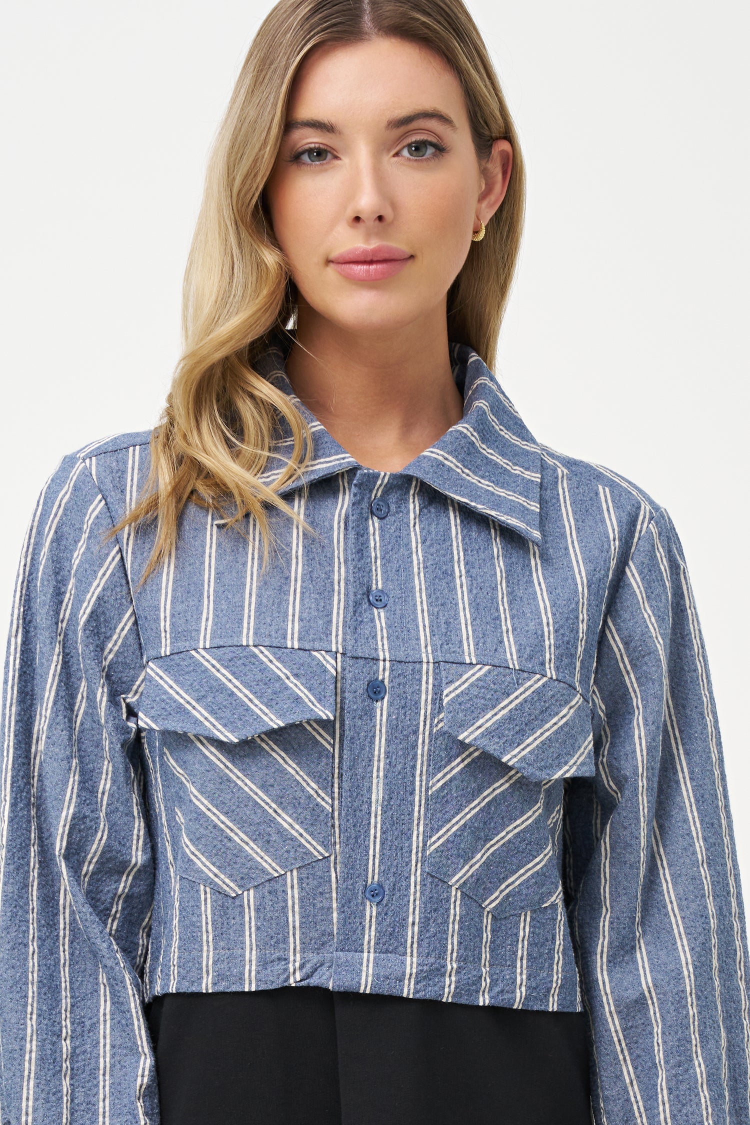 Women's Woven & Knit Combo Long Sleeve Dress