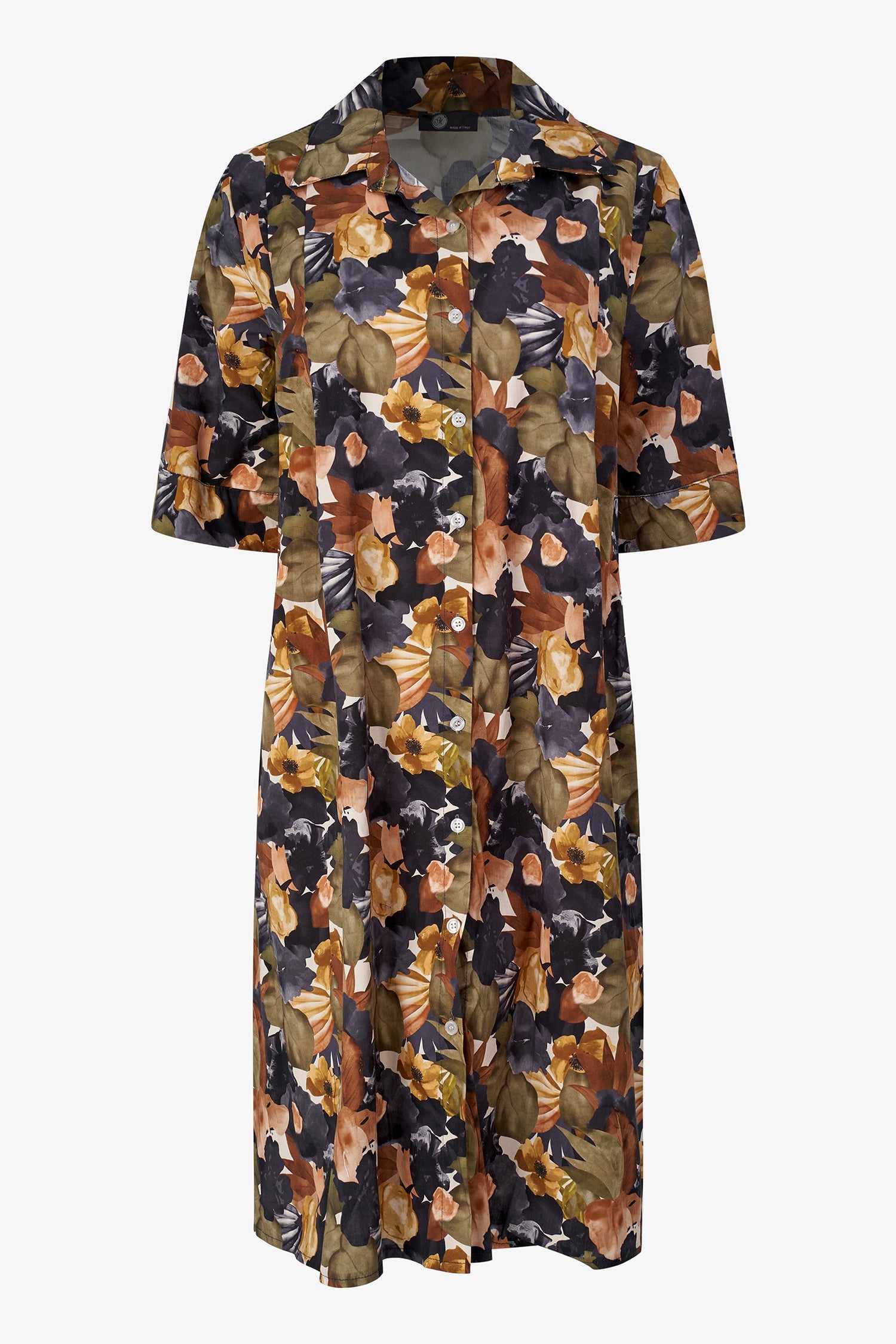 Women's Woven Pleated Shirt-Dress