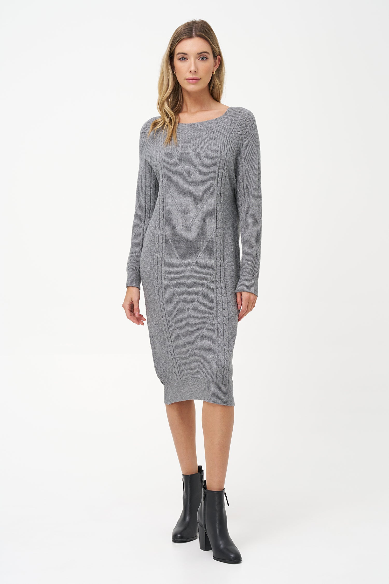 Women's Knit Crew-Neckline Dress