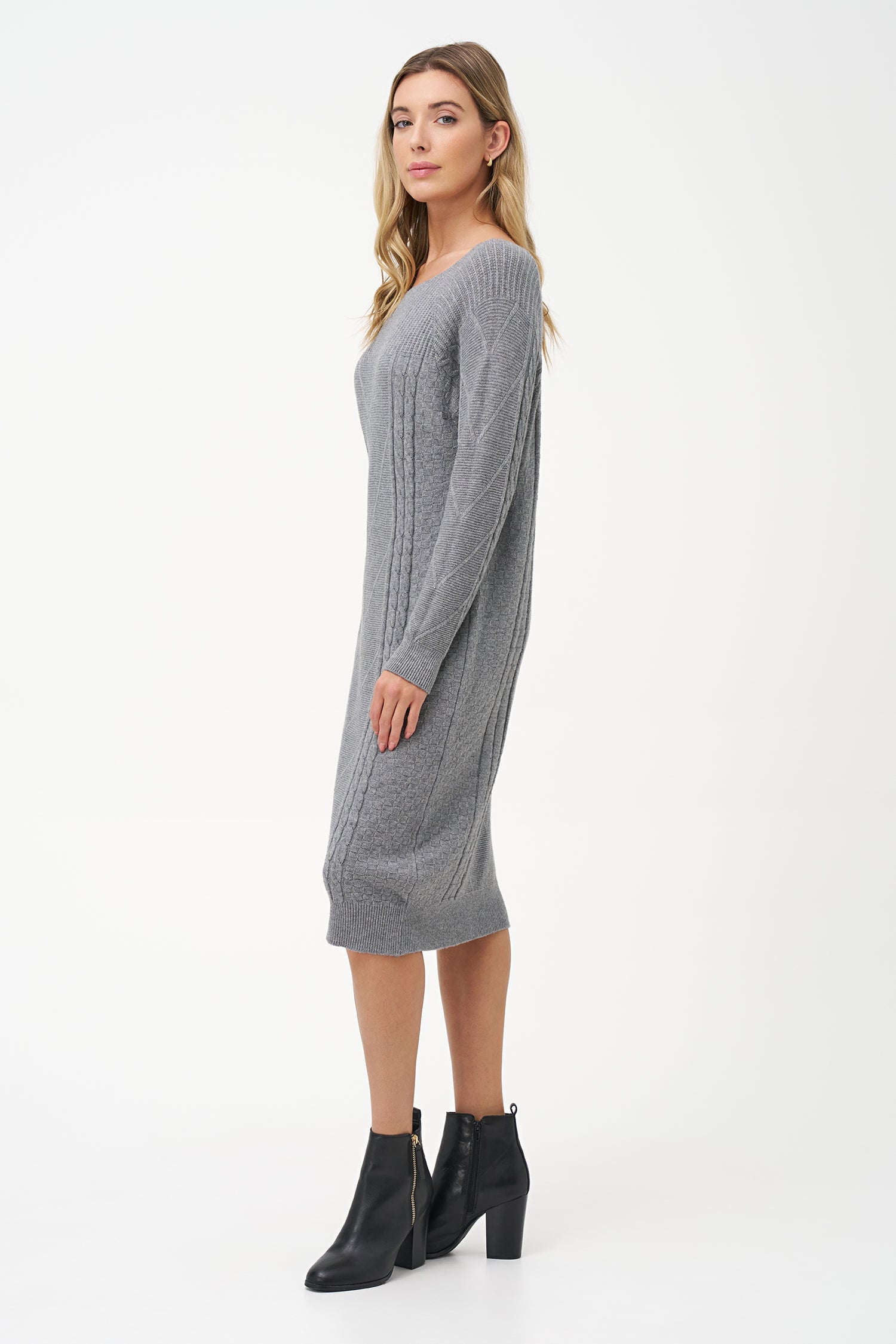 Women's Knit Crew-Neckline Dress