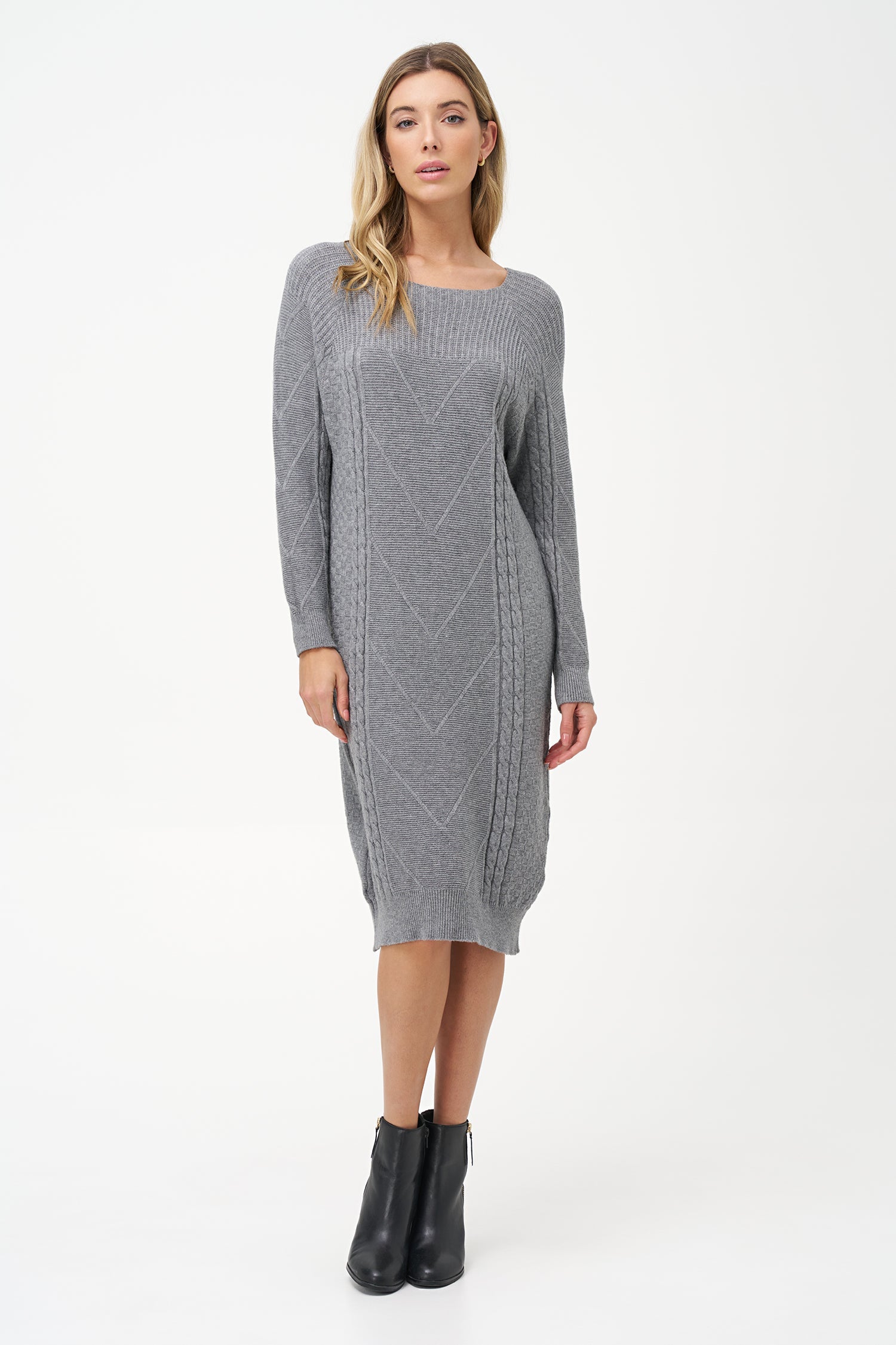 Women's Knit Crew-Neckline Dress