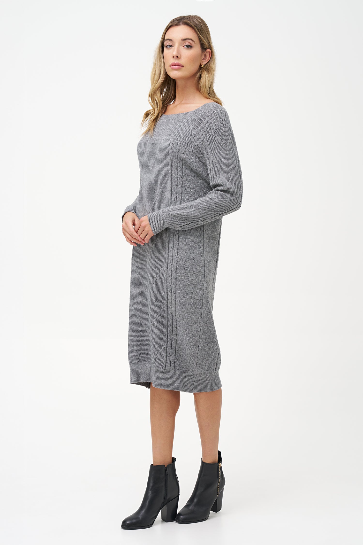 Women's Knit Crew-Neckline Dress