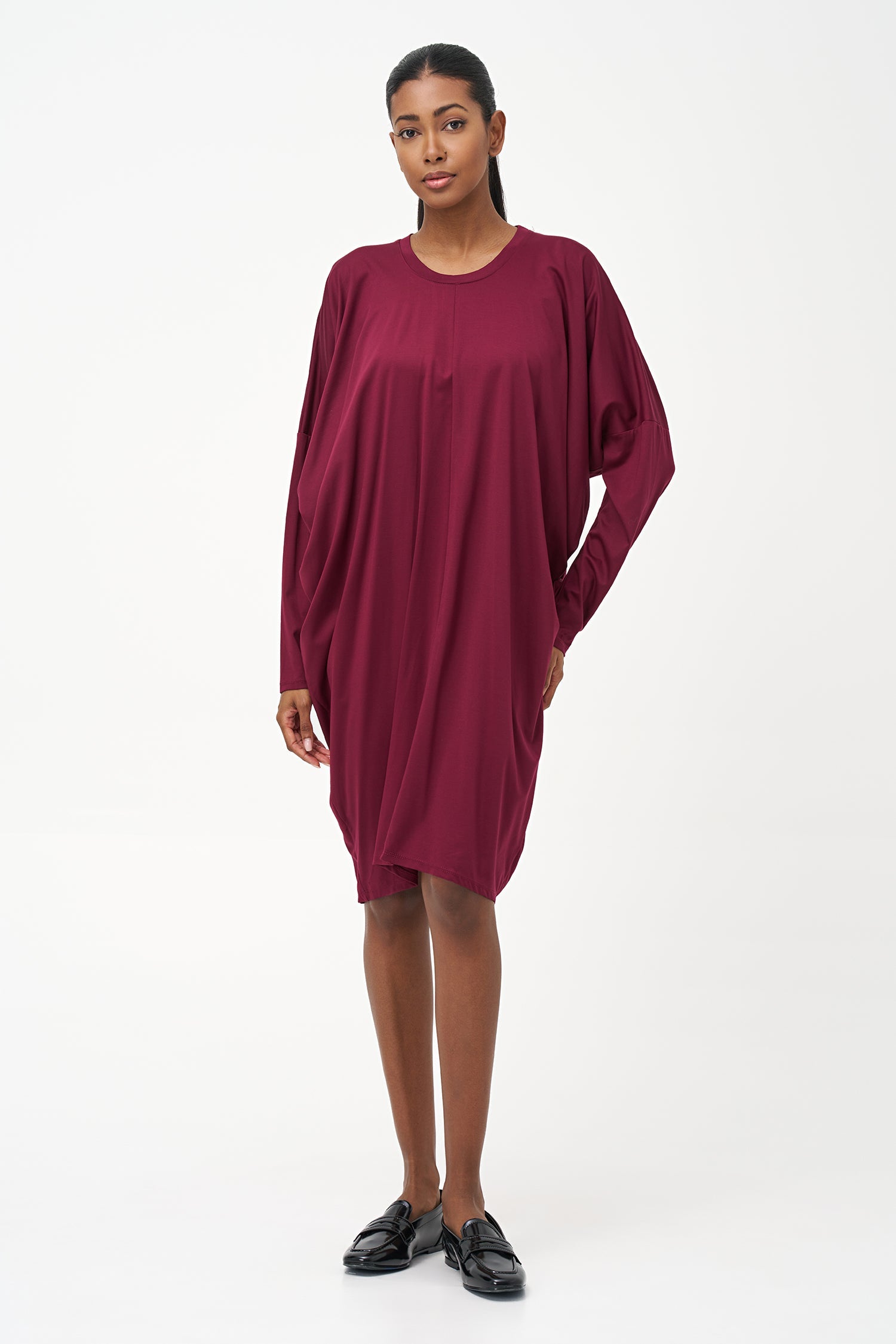Women's Oversized Knit Knee-Length Dress