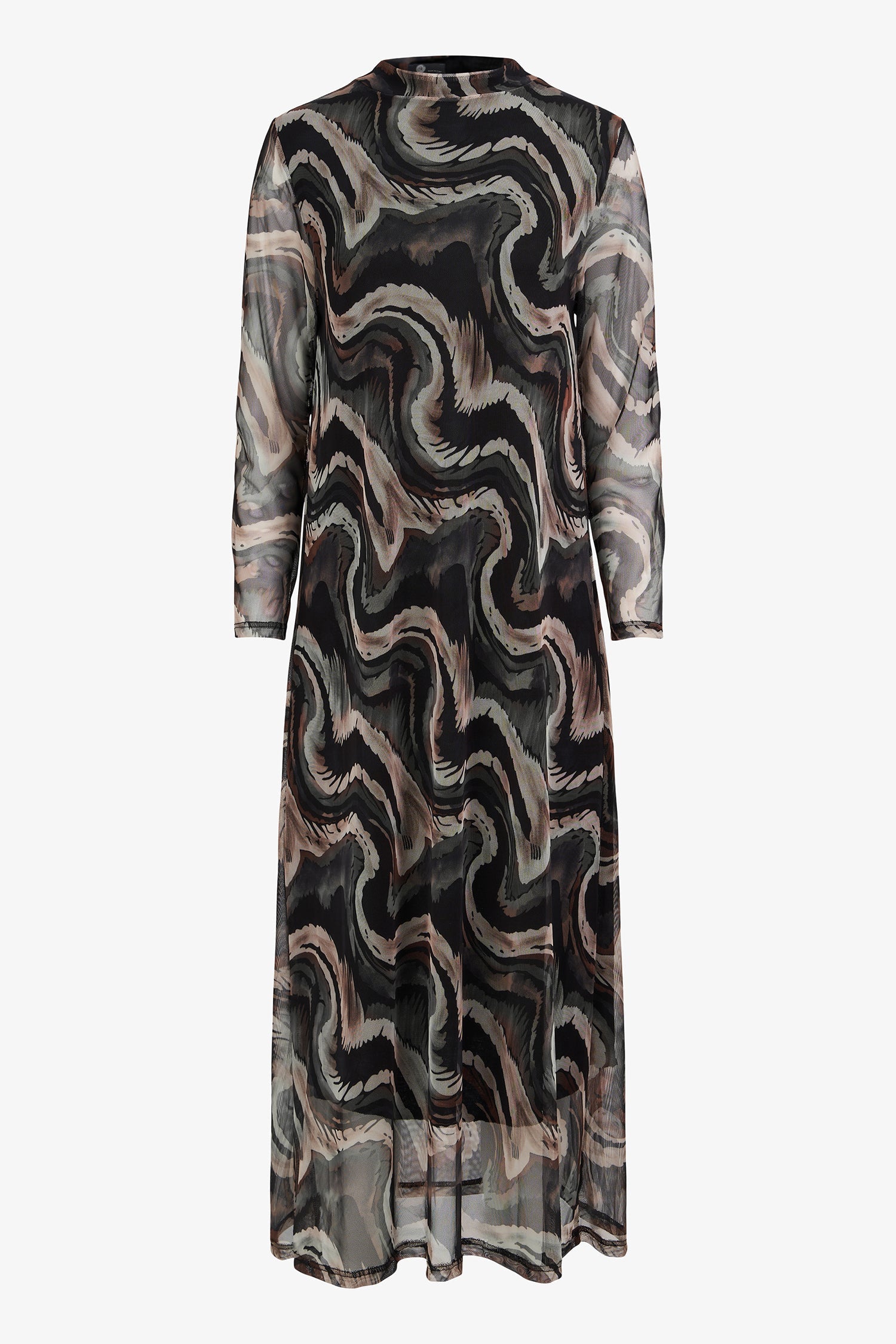 Women's Knit Mock-Neck Maxi Dress