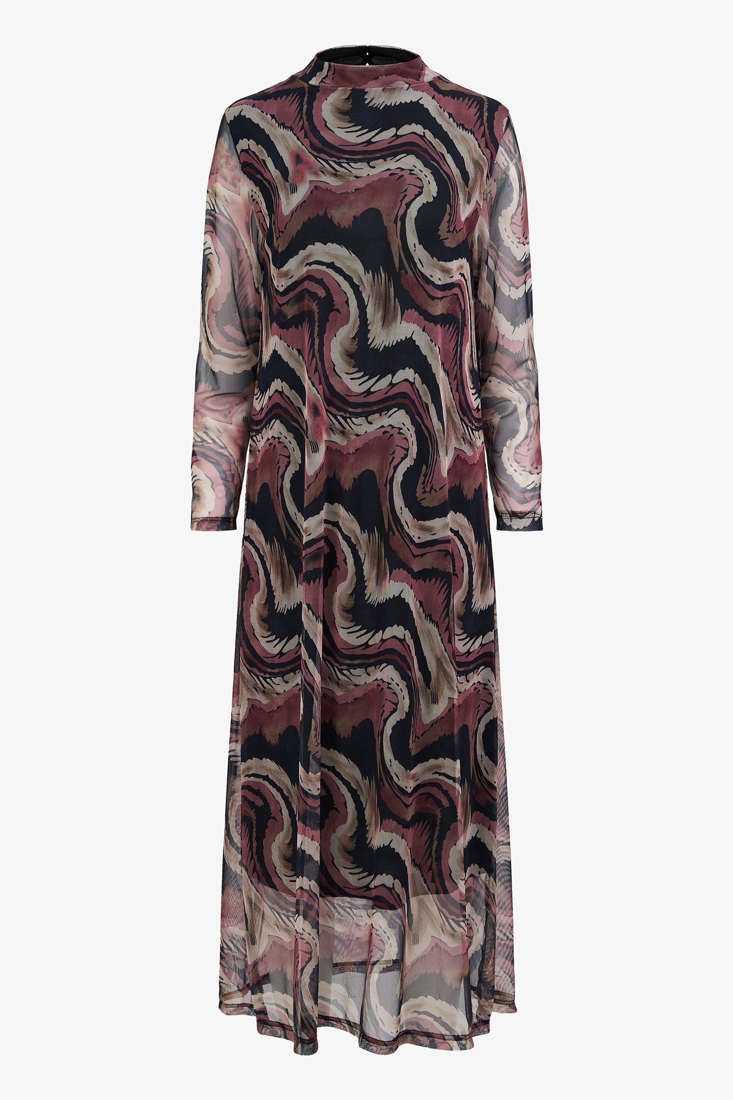 Women's Knit Mock-Neck Maxi Dress
