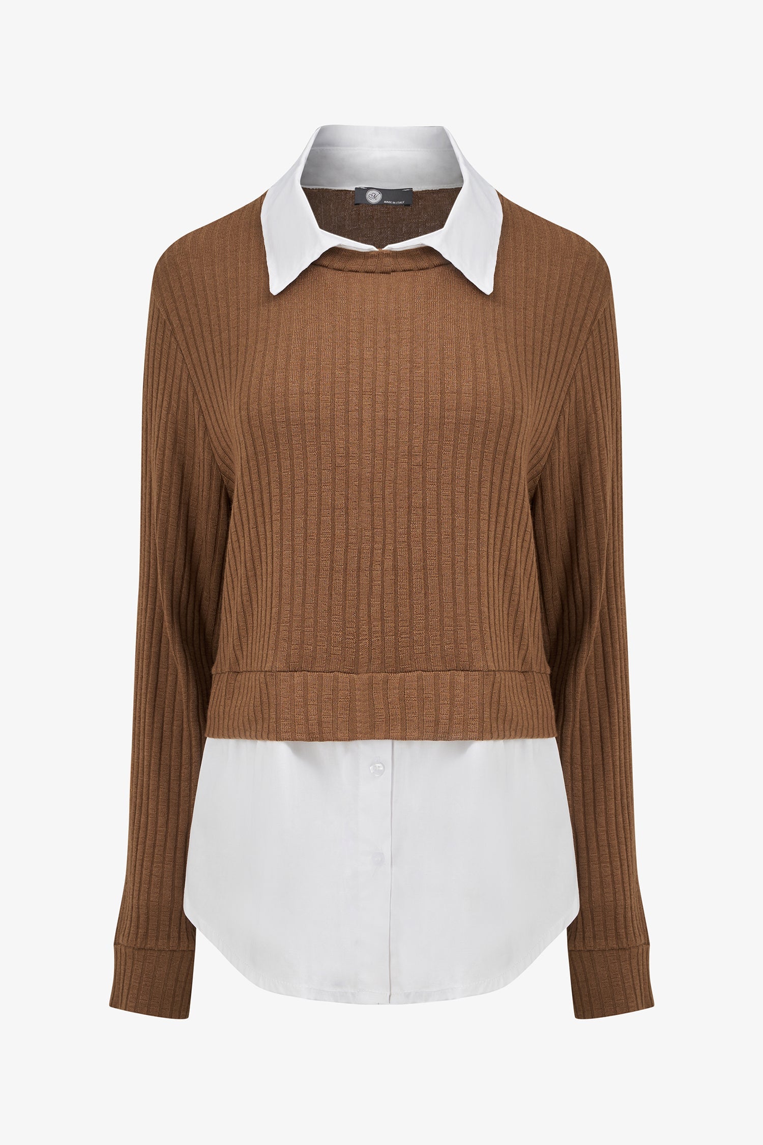 Women's Knit & Woven Combo Tunic