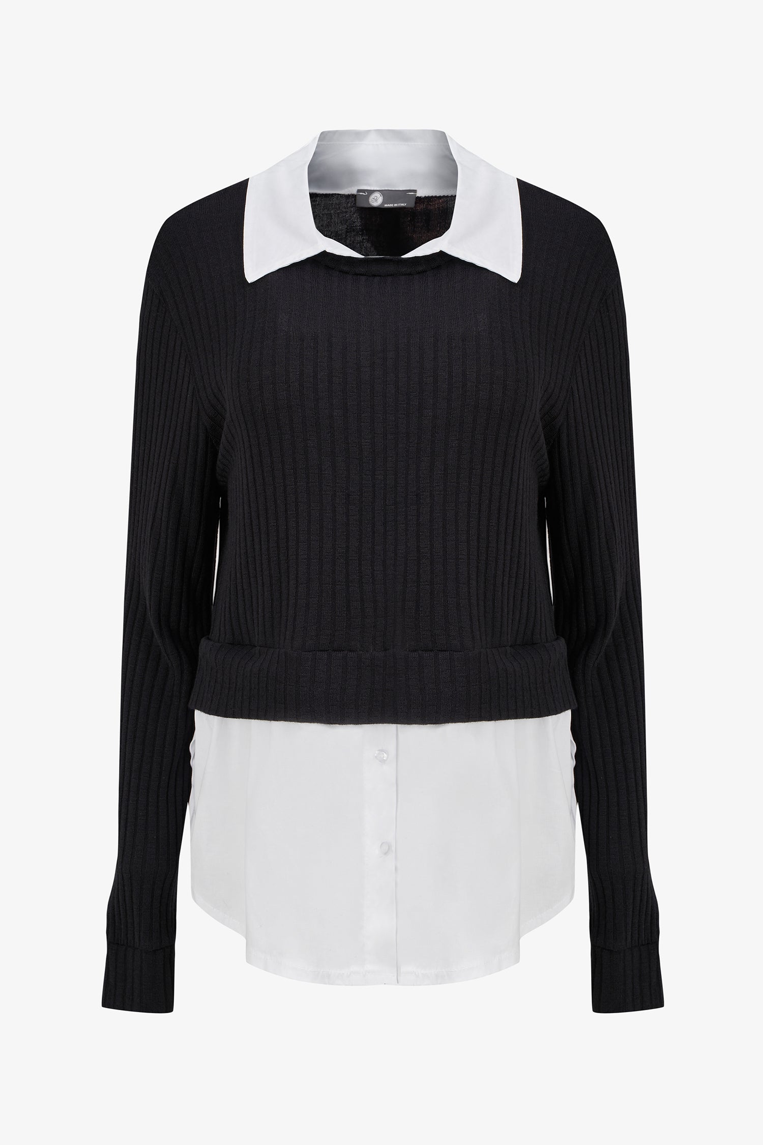 Women's Knit & Woven Combo Tunic