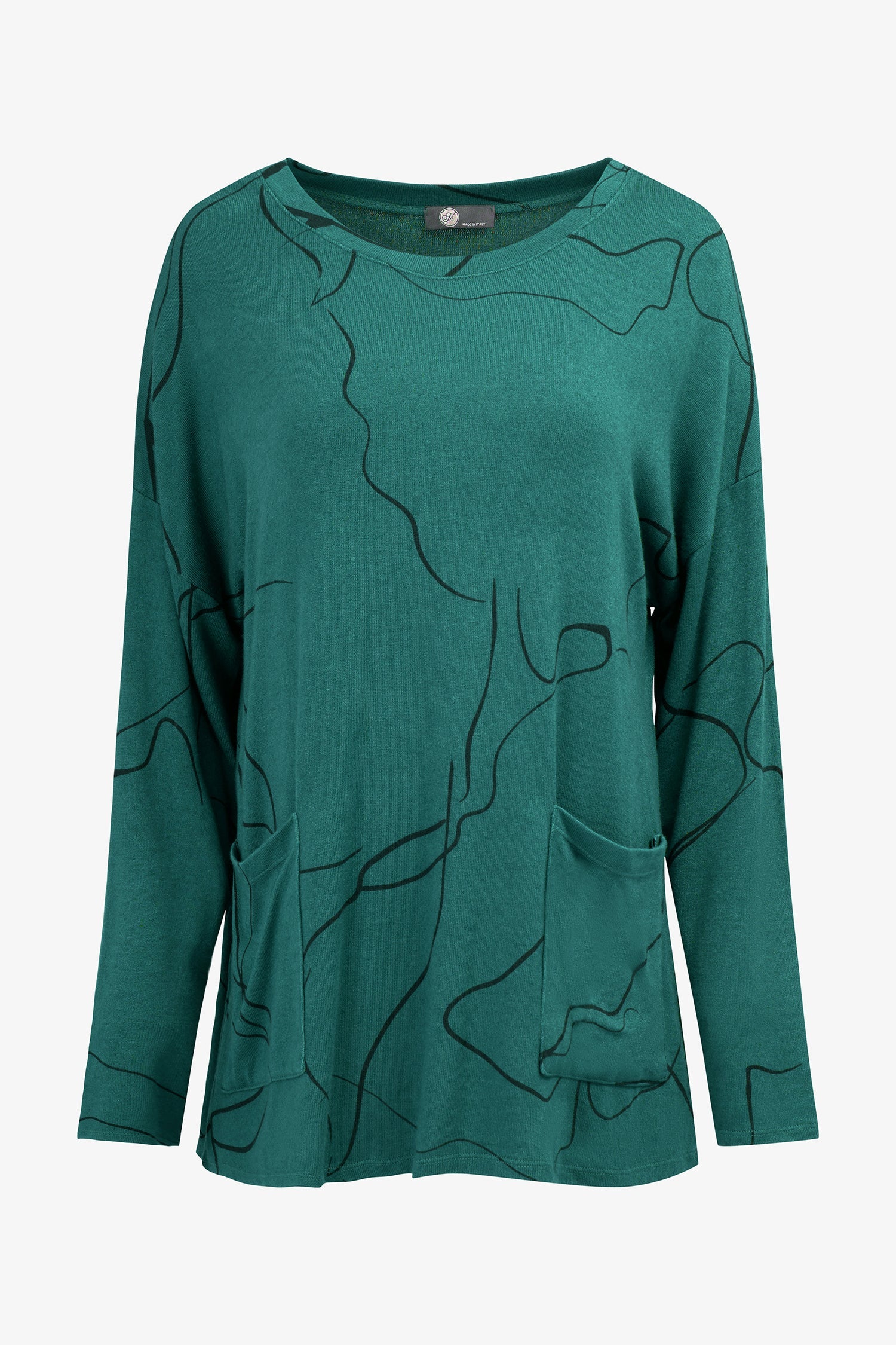 Women's Knit Wide Neck Tunic