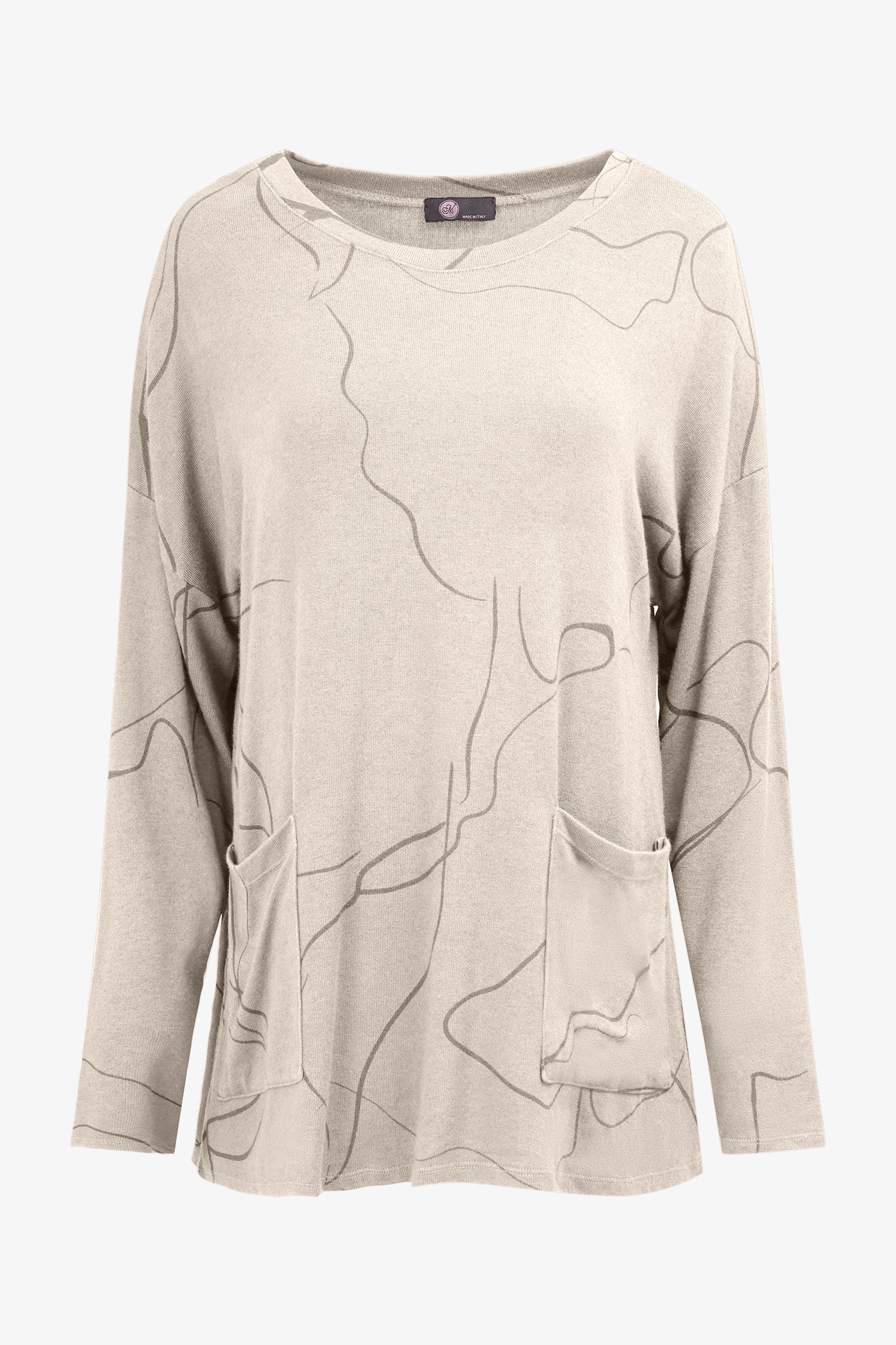 Women's Knit Wide Neck Tunic