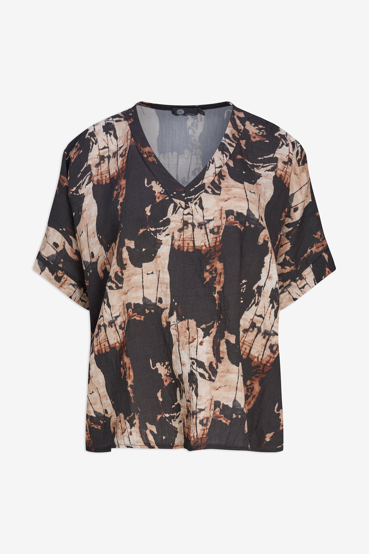 Patterned blouse on a white background