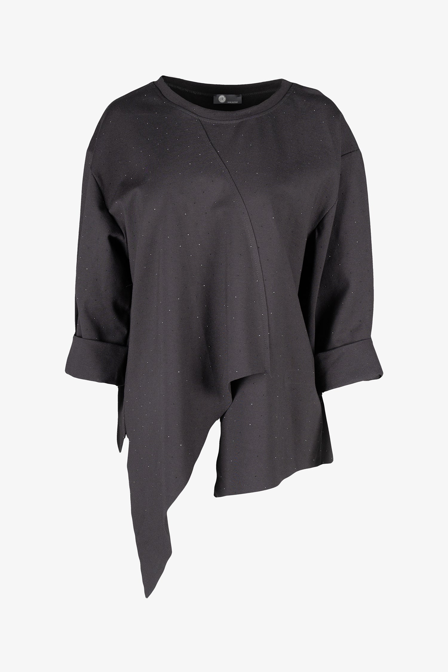 Women's Knit Crew-Neck Long-Sleeve Tunic