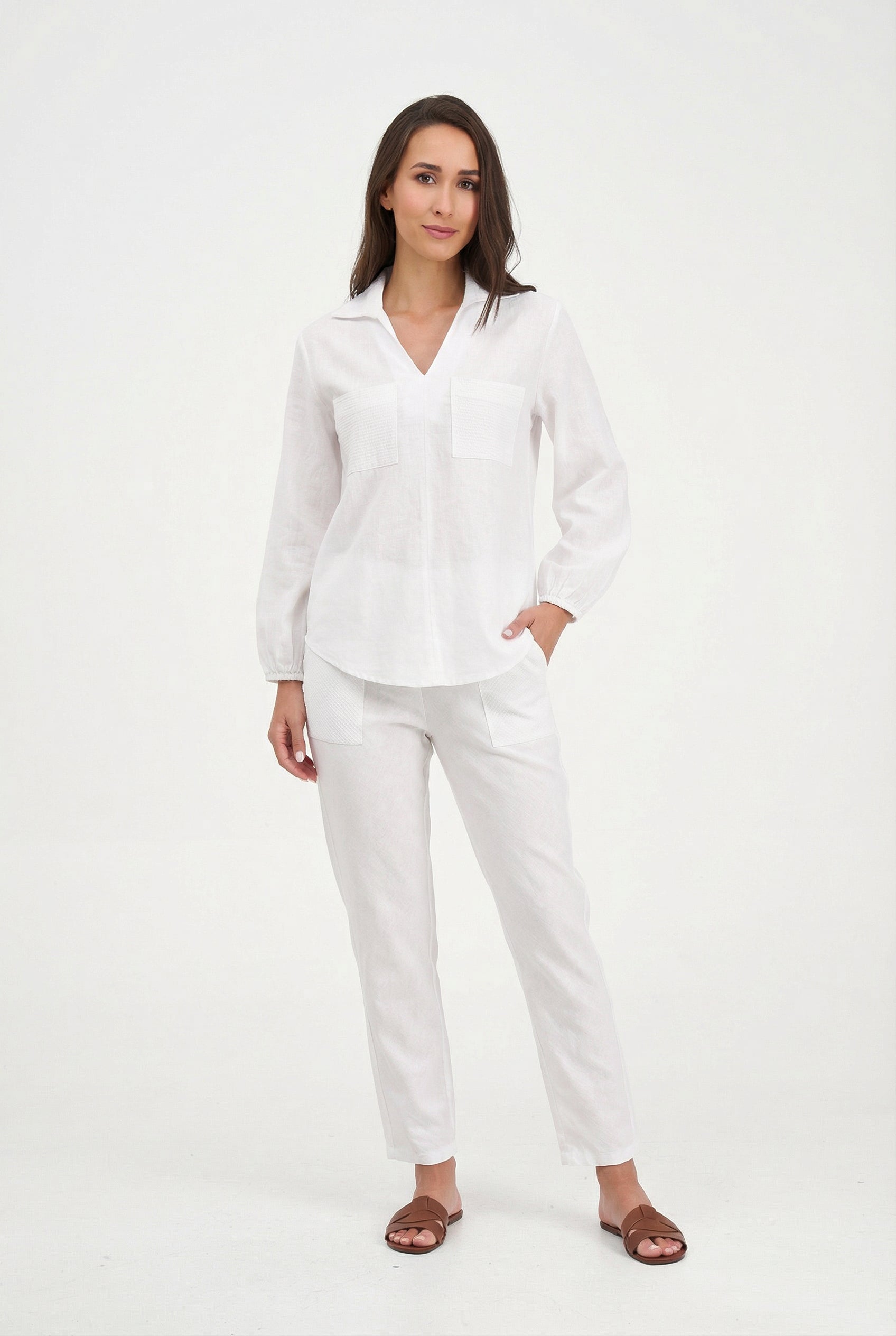 Women's Woven Tunic Top