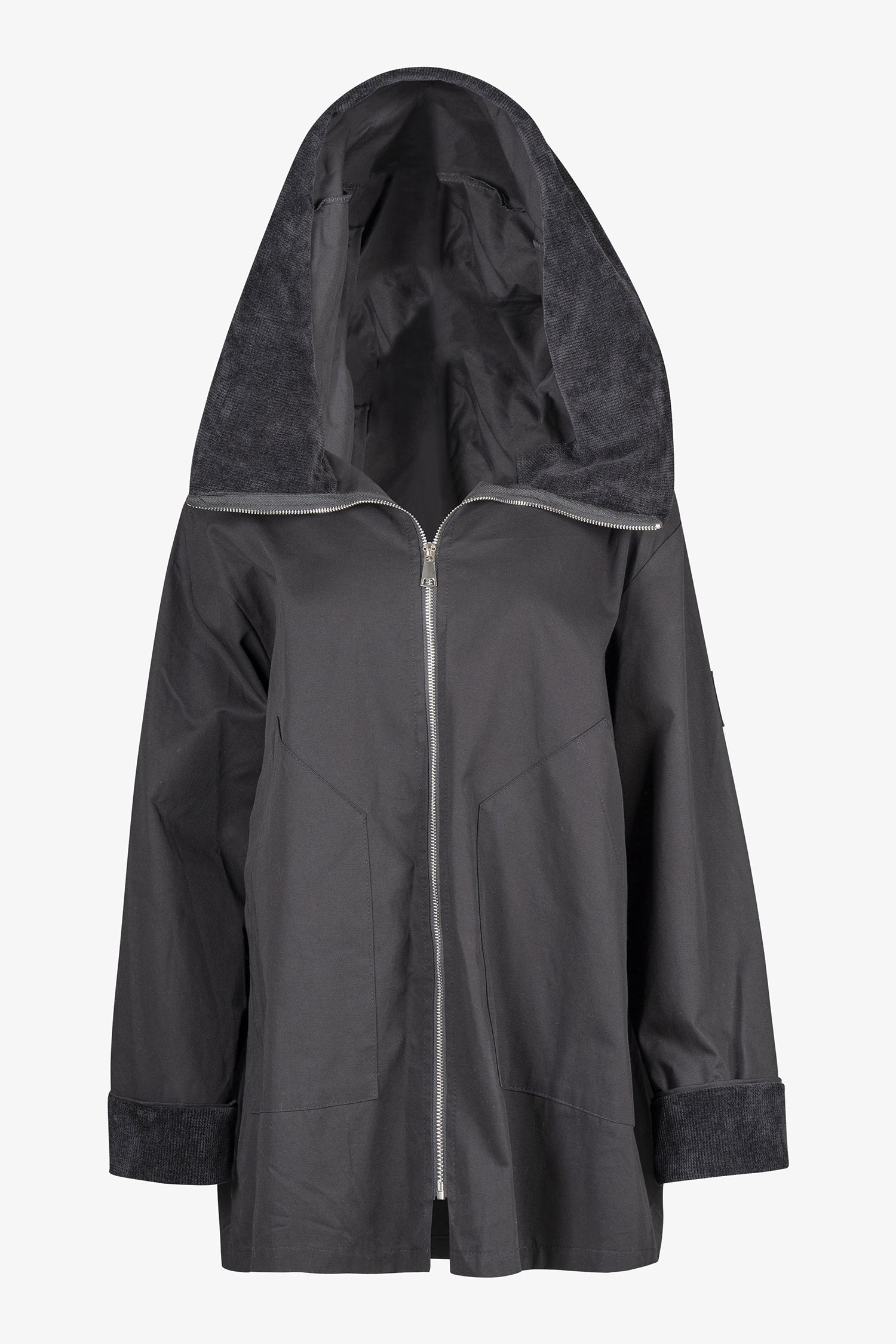Women's Woven Zip-Up Long Sleeve Jacket